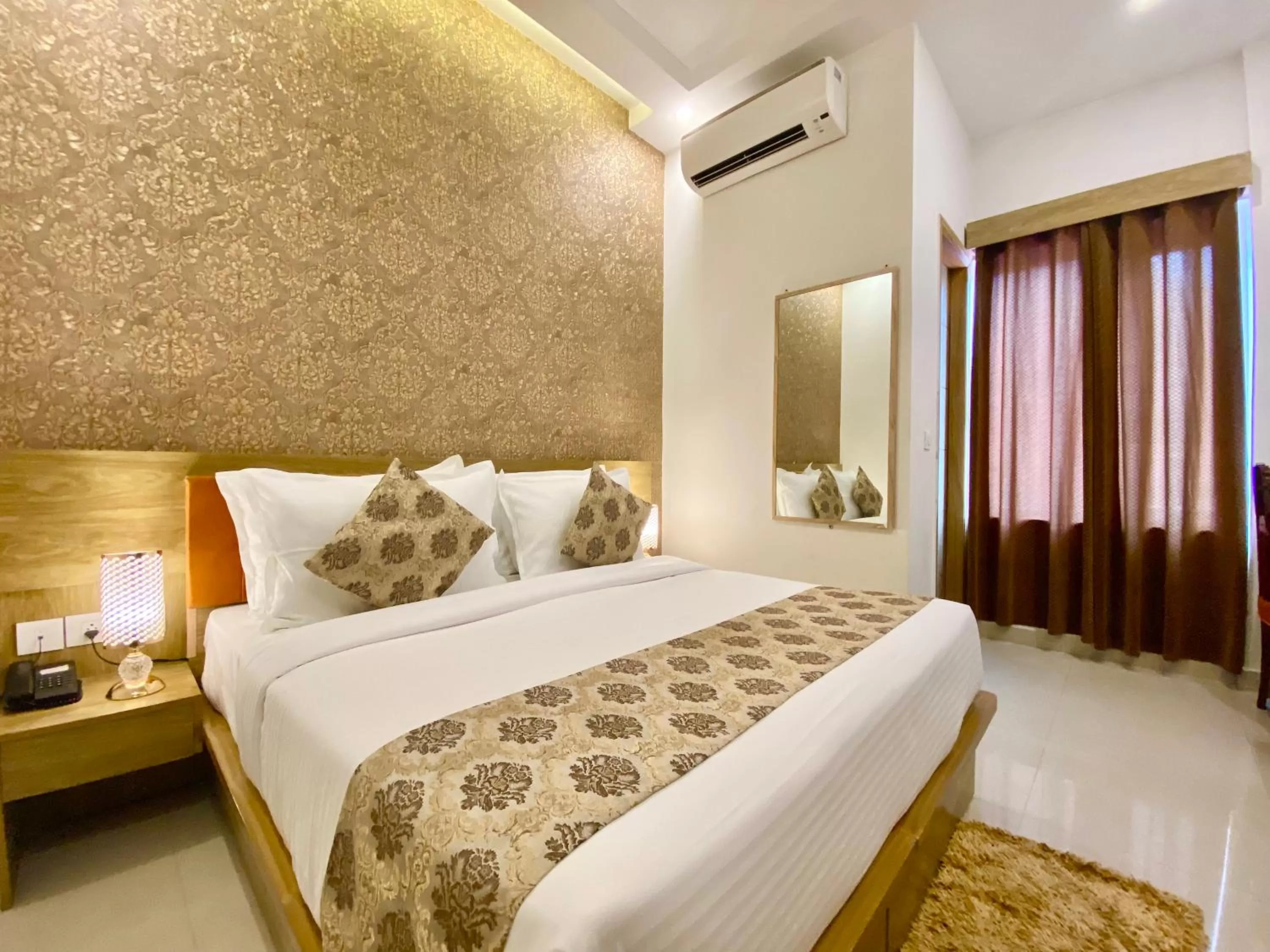 Bed in Arogyadham Wellness Retreat