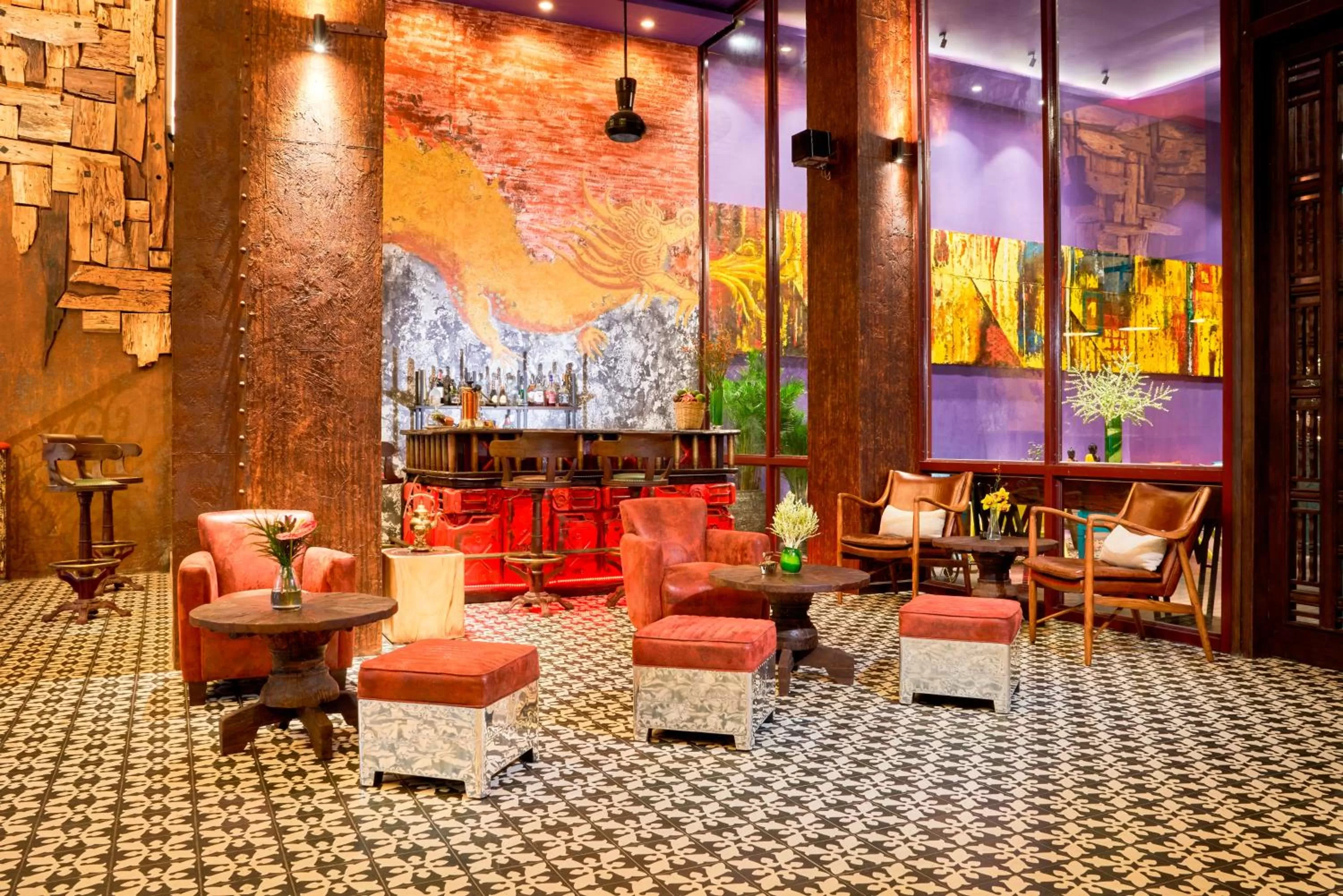 Lounge or bar, Restaurant/Places to Eat in Prostyle Hotel Ho Chi Minh プロスタイルホテルホーチミン