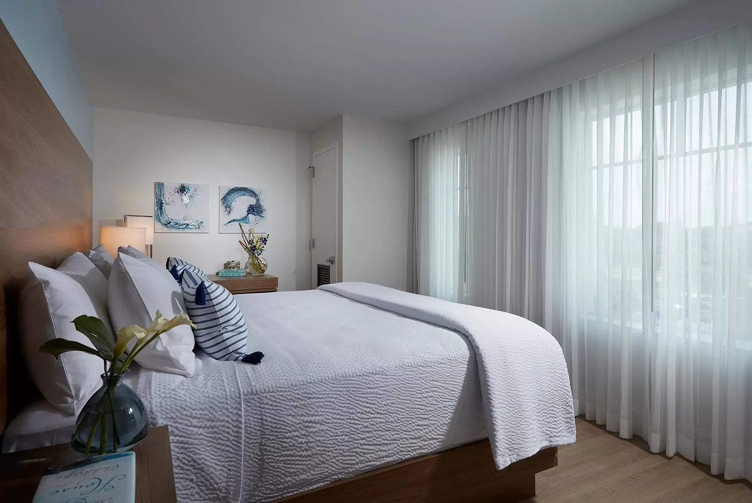 Bed in The Pointe Hotel