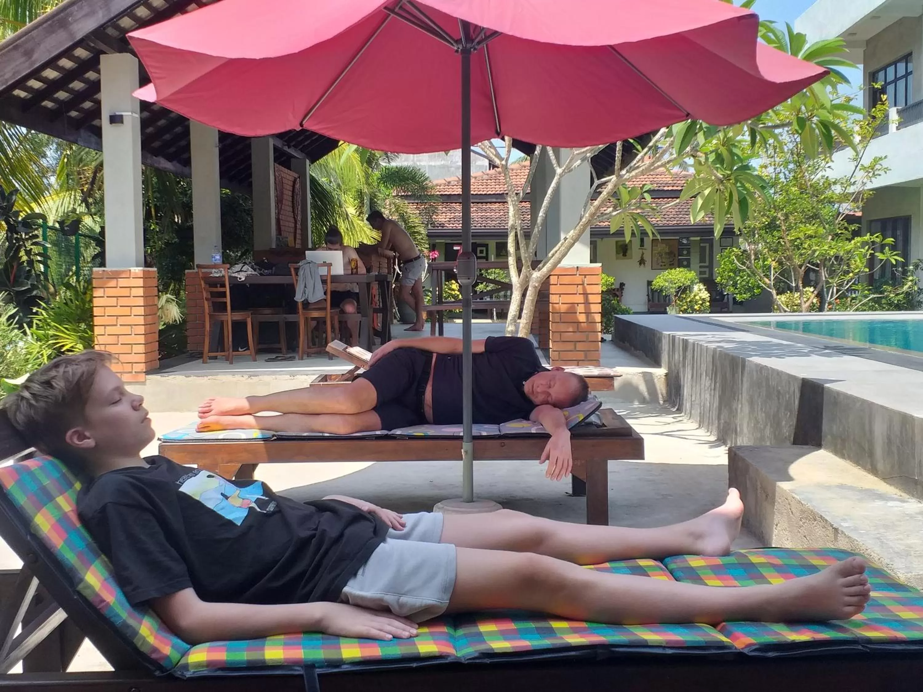 sunbed in Green Wood Villa Negombo