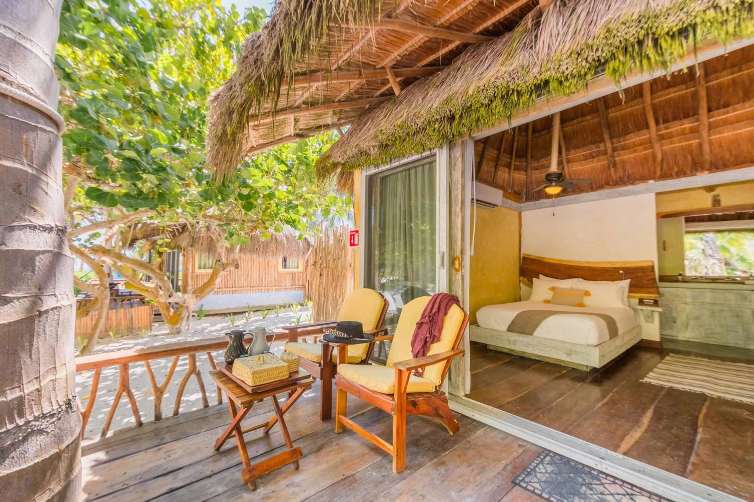 Balcony/Terrace in Villa Pescadores Tulum-Beachfront hotel by Ahau Collection