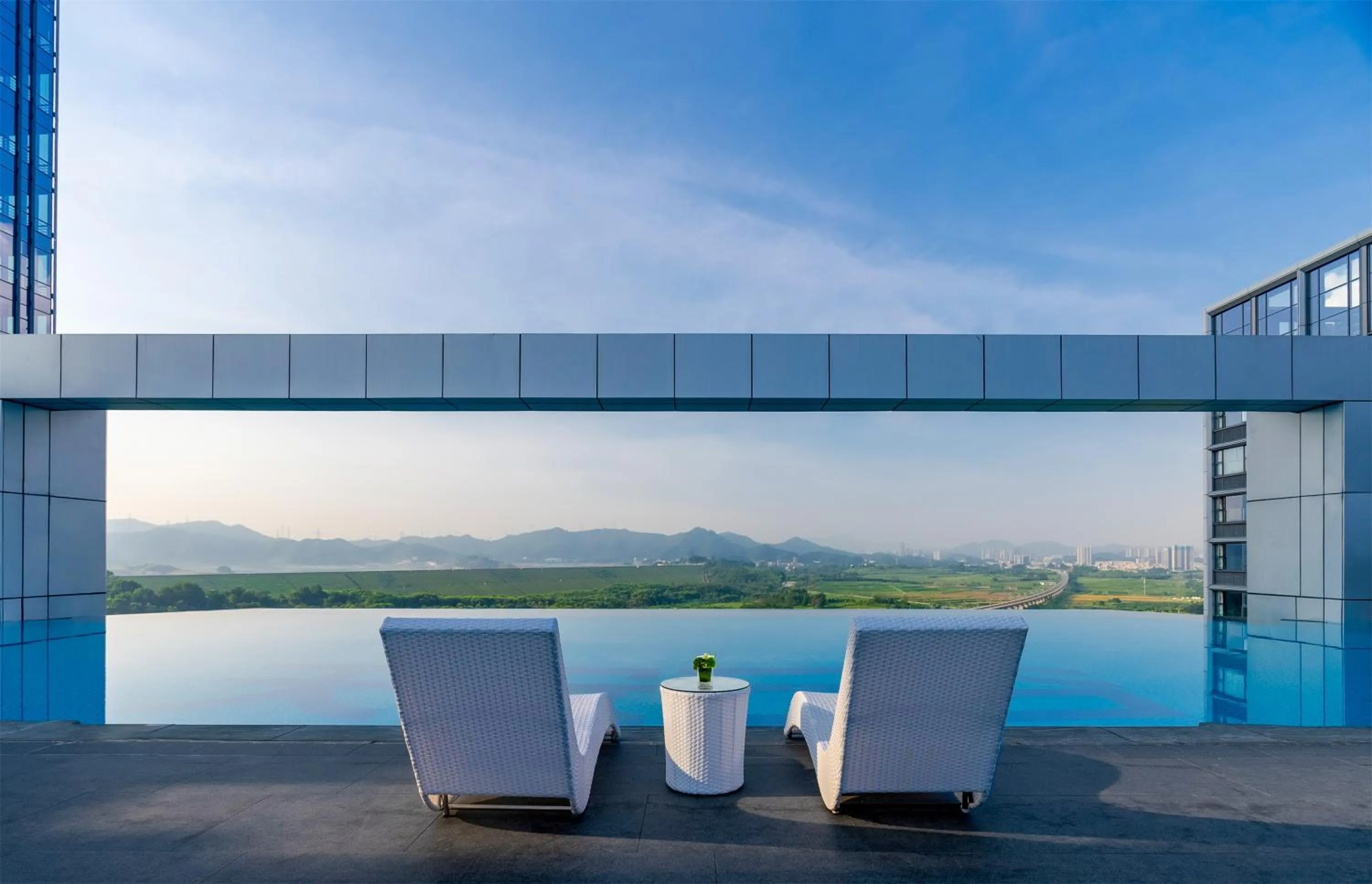 Swimming pool in EVEN Hotels Shenzhen Guangming Cloud Park by IHG