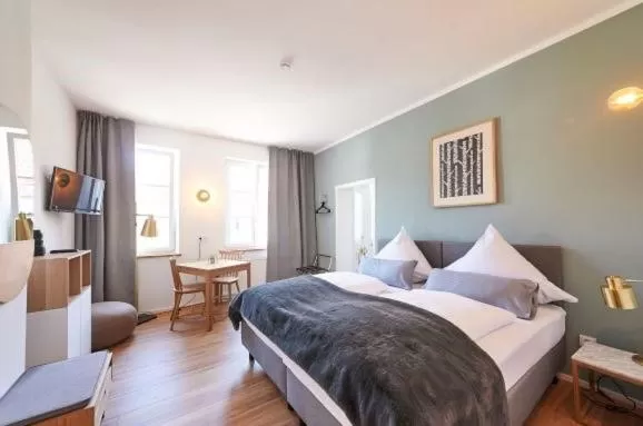 Decorative detail, Bed in Hotel Garni Goldammer