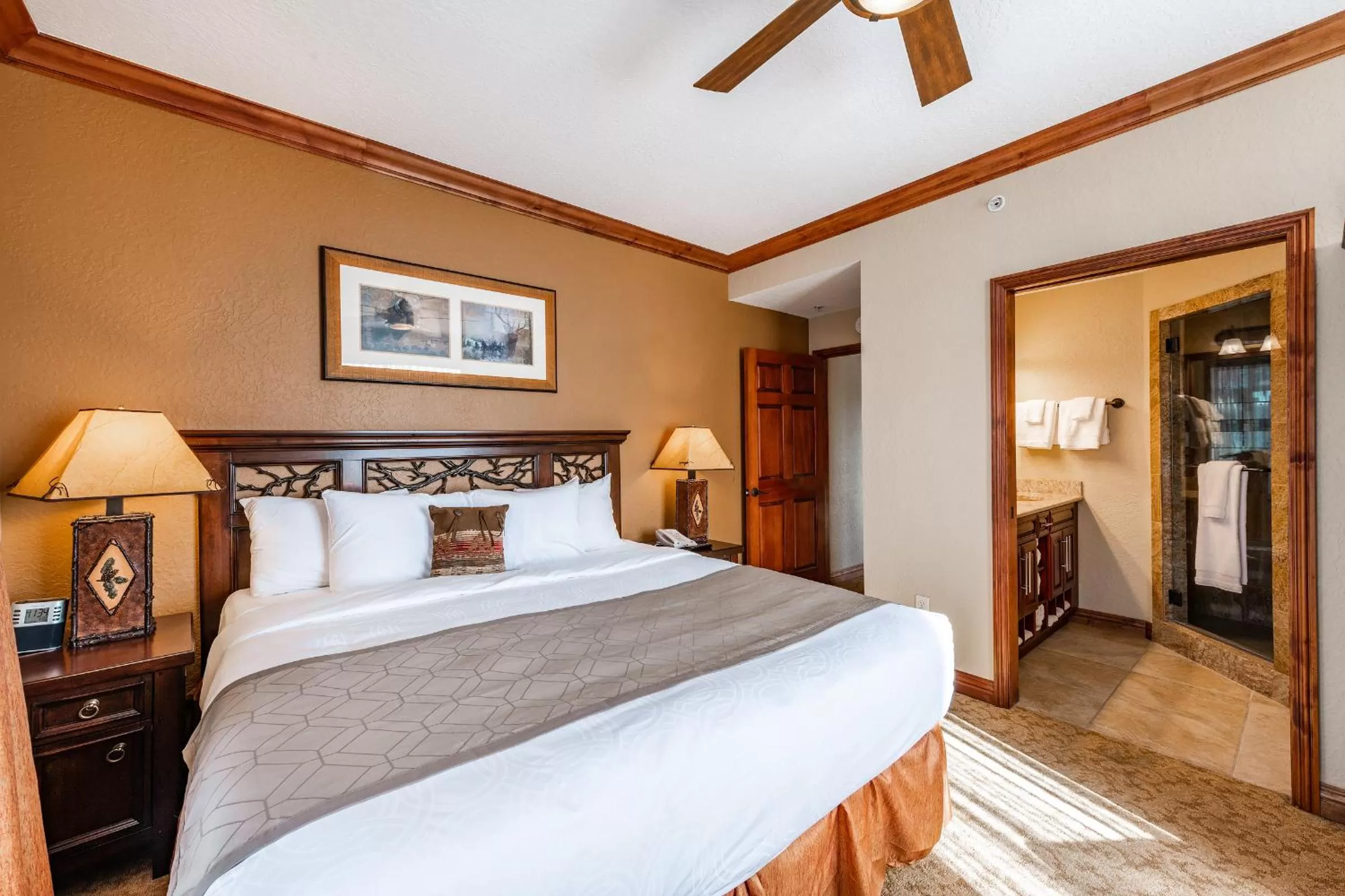 Bed in Condos at Canyons Resort by White Pines