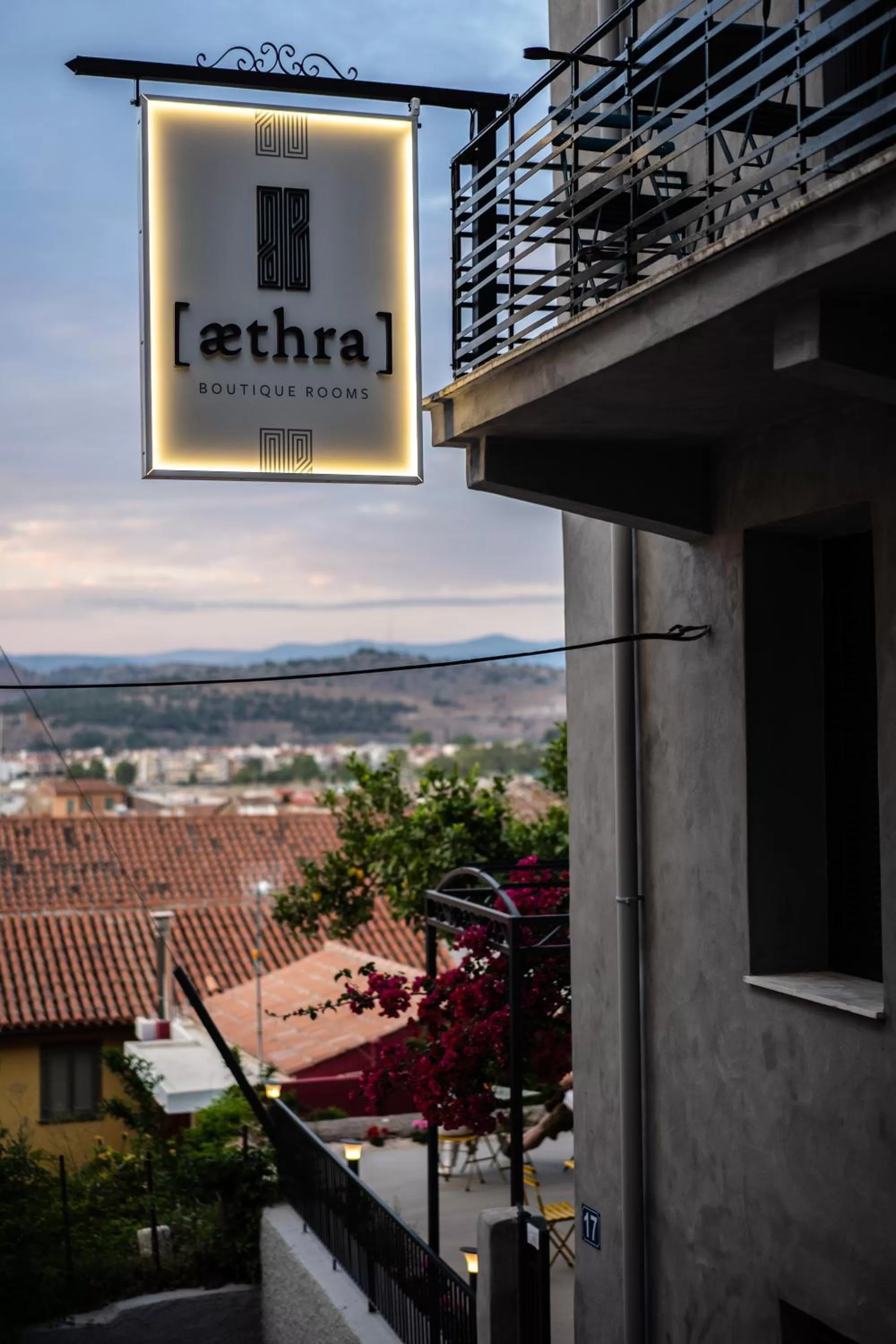 Property logo or sign in Aethra Boutique Rooms