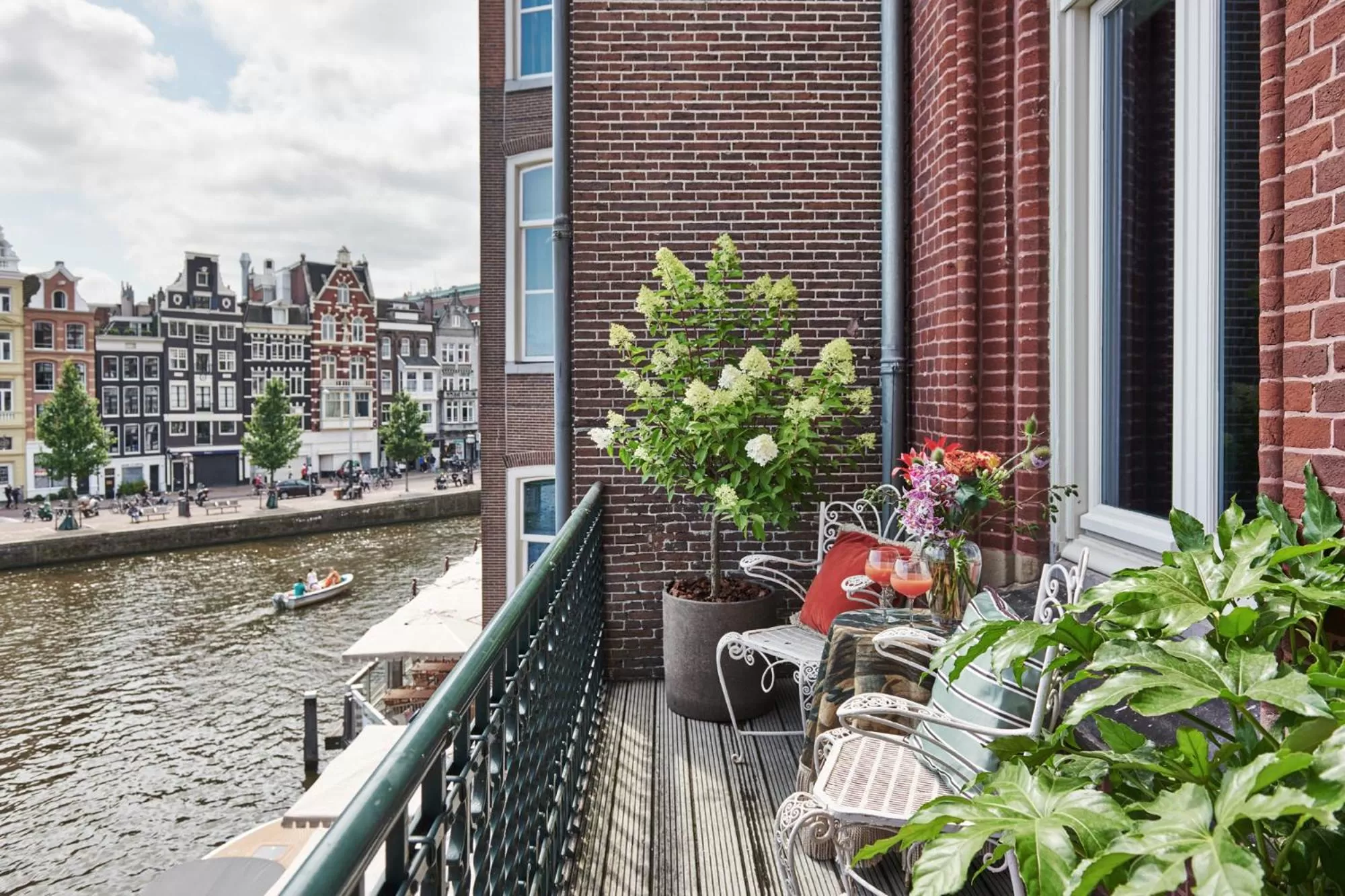 Balcony/Terrace in De L’Europe Amsterdam – The Leading Hotels of the World