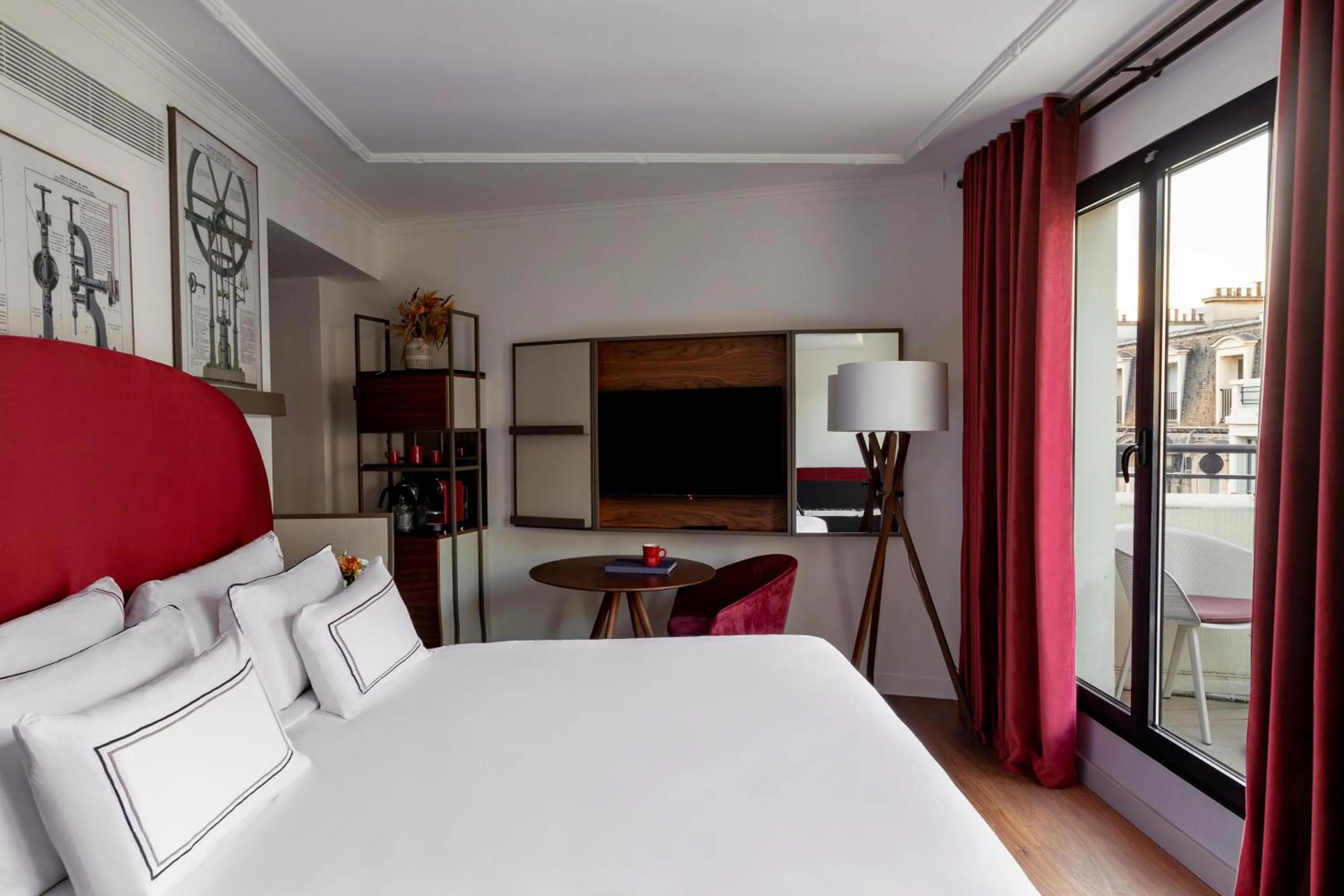 Bed in Villa Marquis a Member of Melia Collection Tour Eiffel