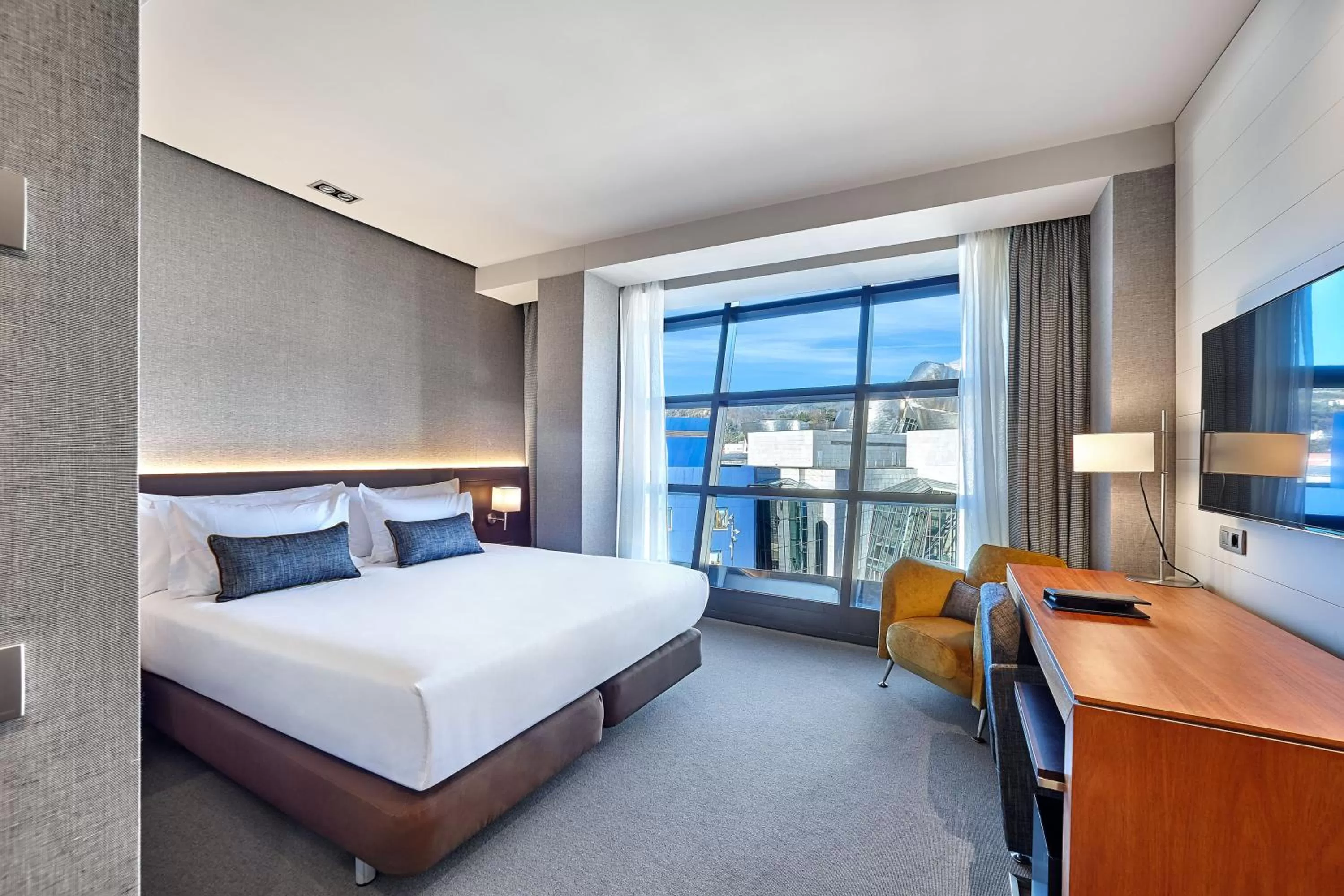 Deluxe with Guggenheim Views in Gran Hotel Domine Bilbao