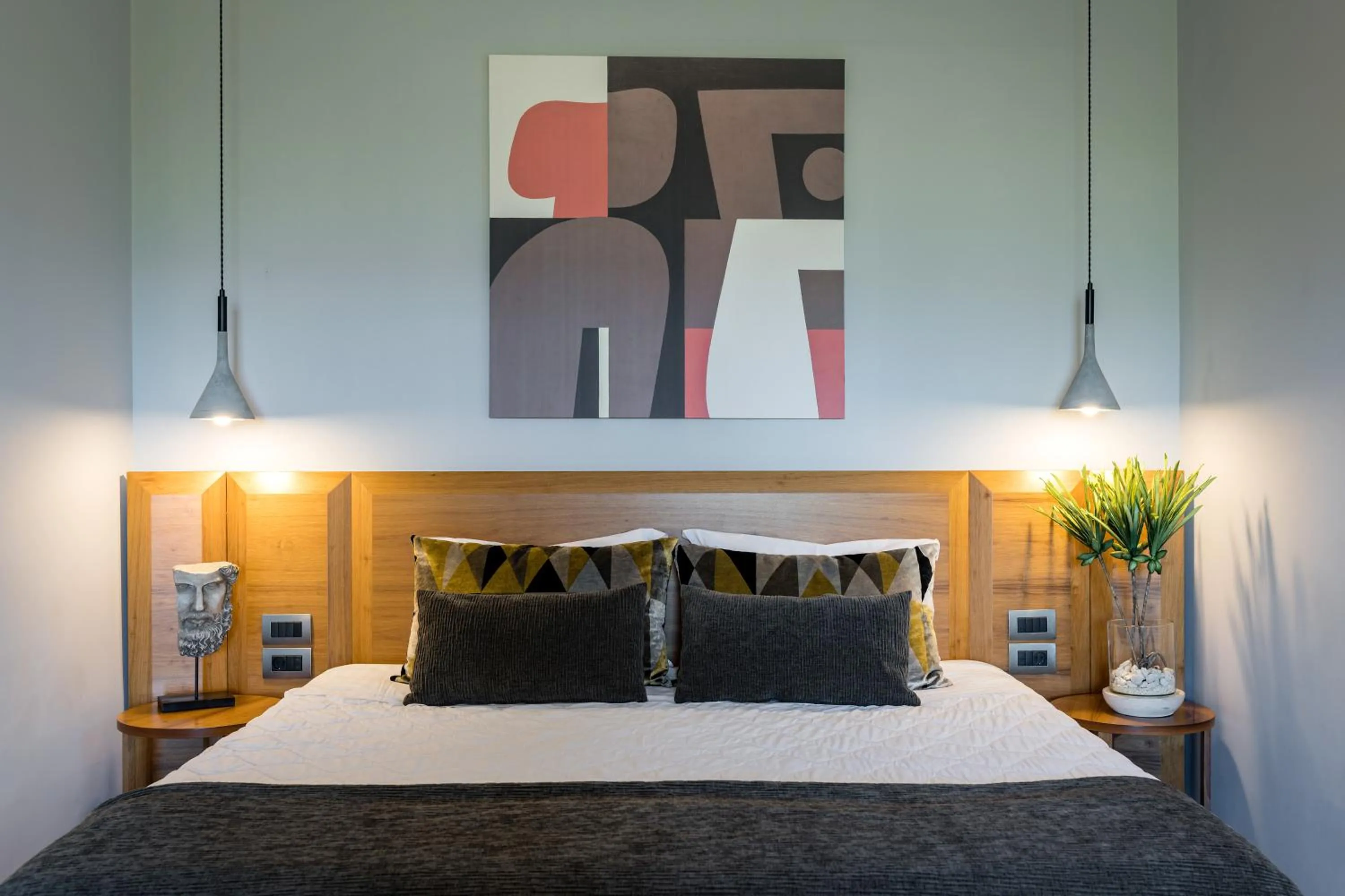 Bedroom, Bed in Anthemion Suites and Villas