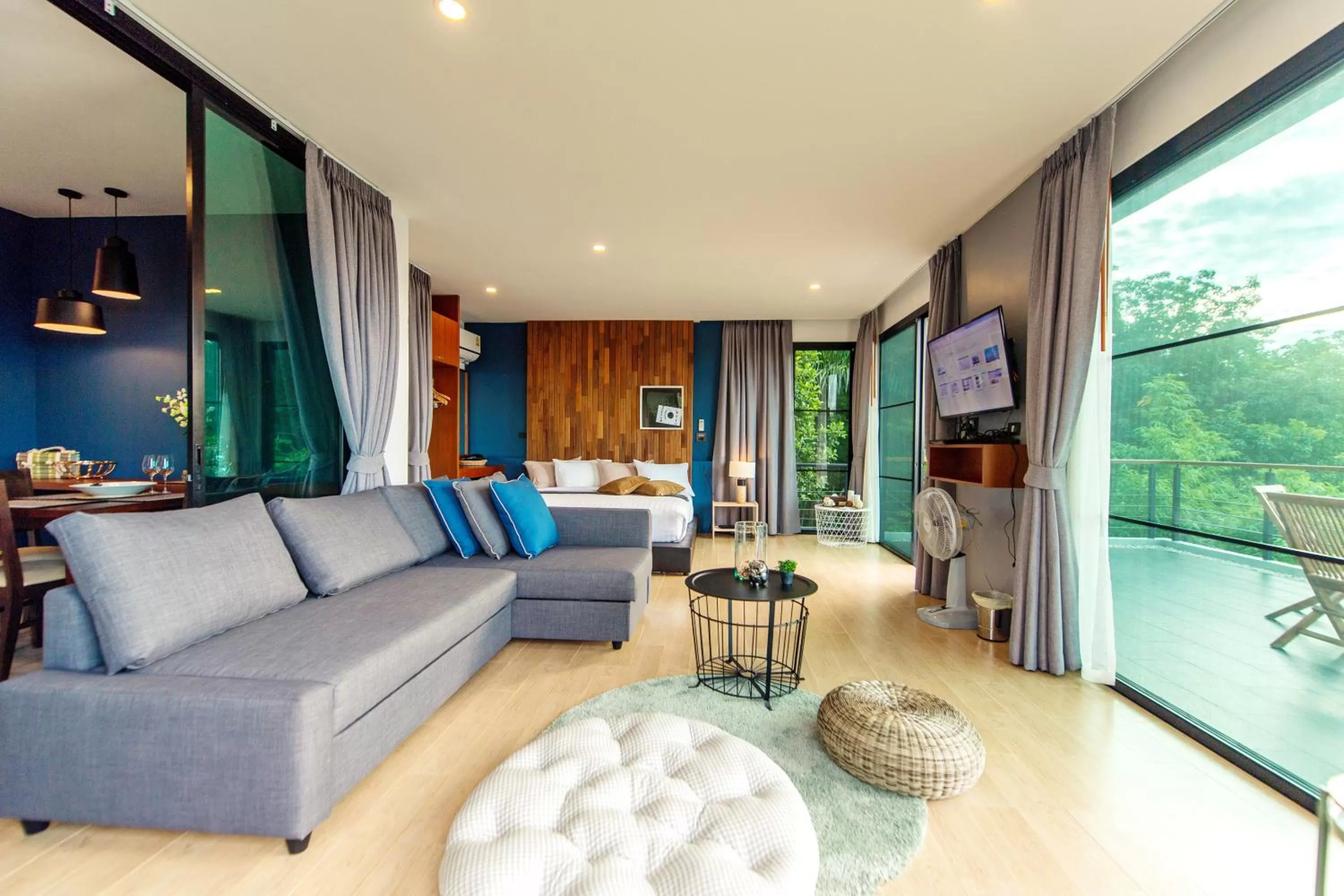 Living room in Ao Luek Panoramic Pool-SHA Plus