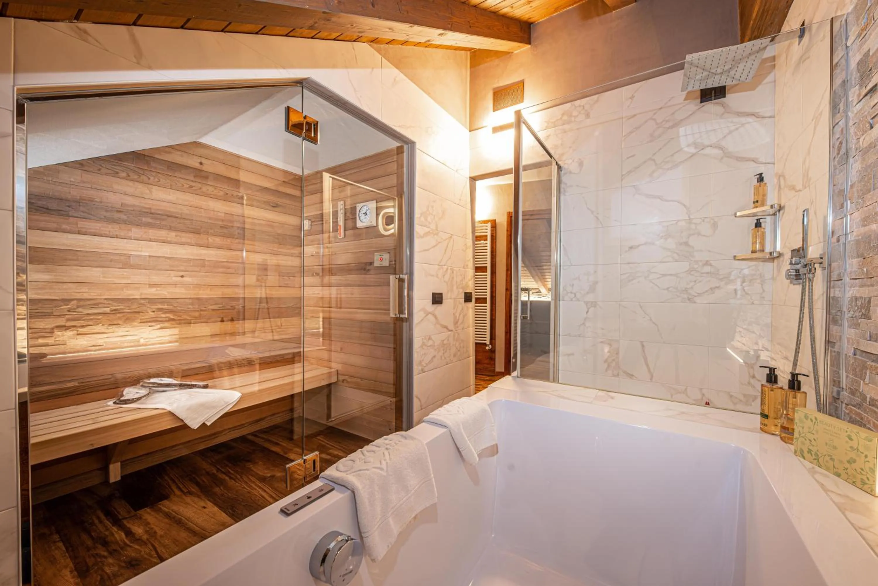 Sauna in Bivio Hotel Plaza