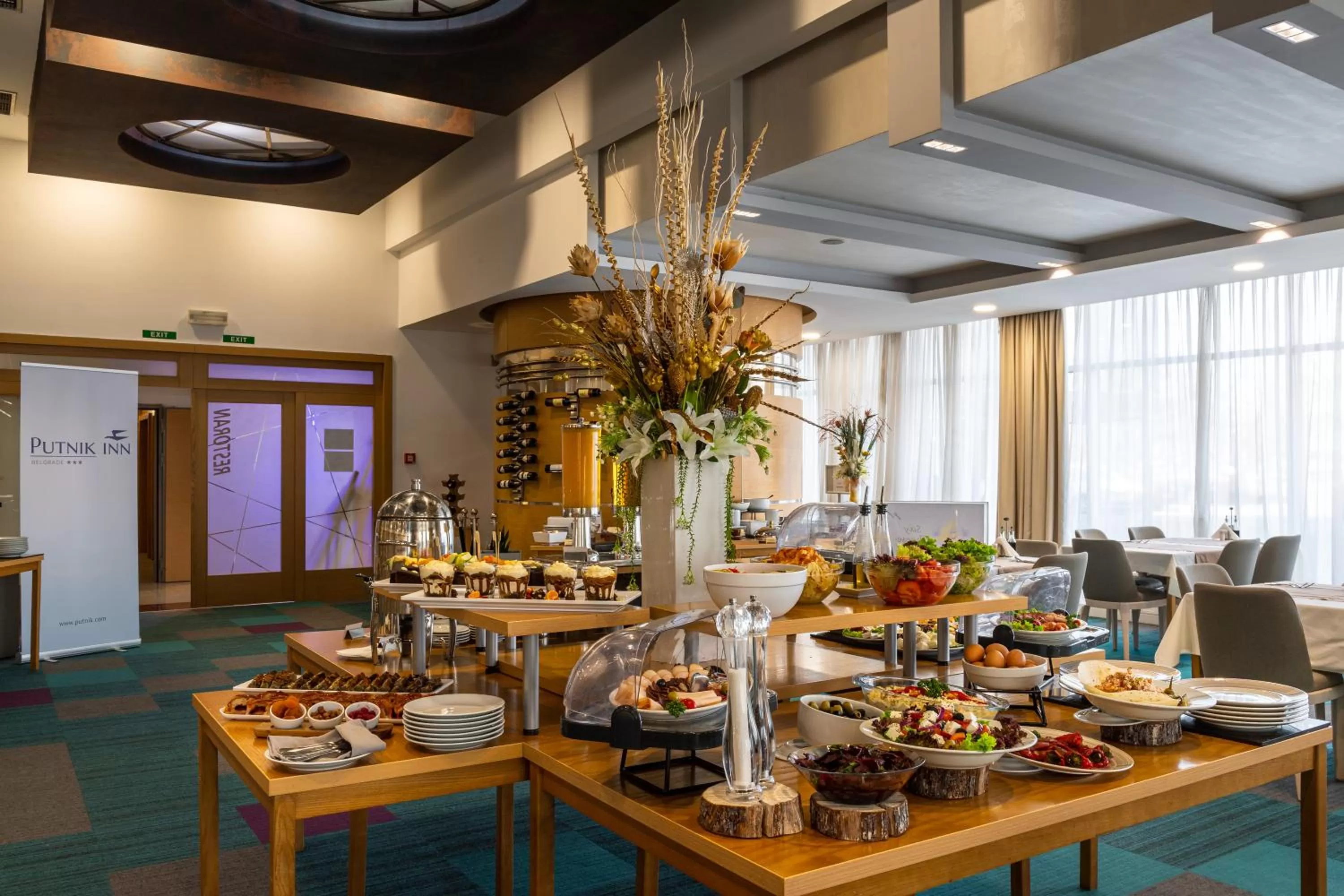 Breakfast in Putnik Inn Belgrade