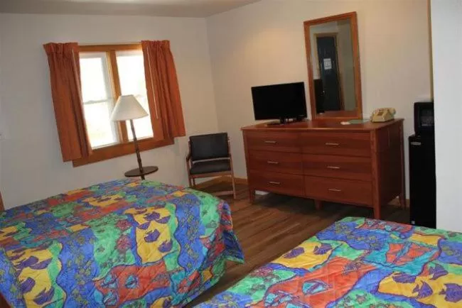 Bed in Pony Island Inn