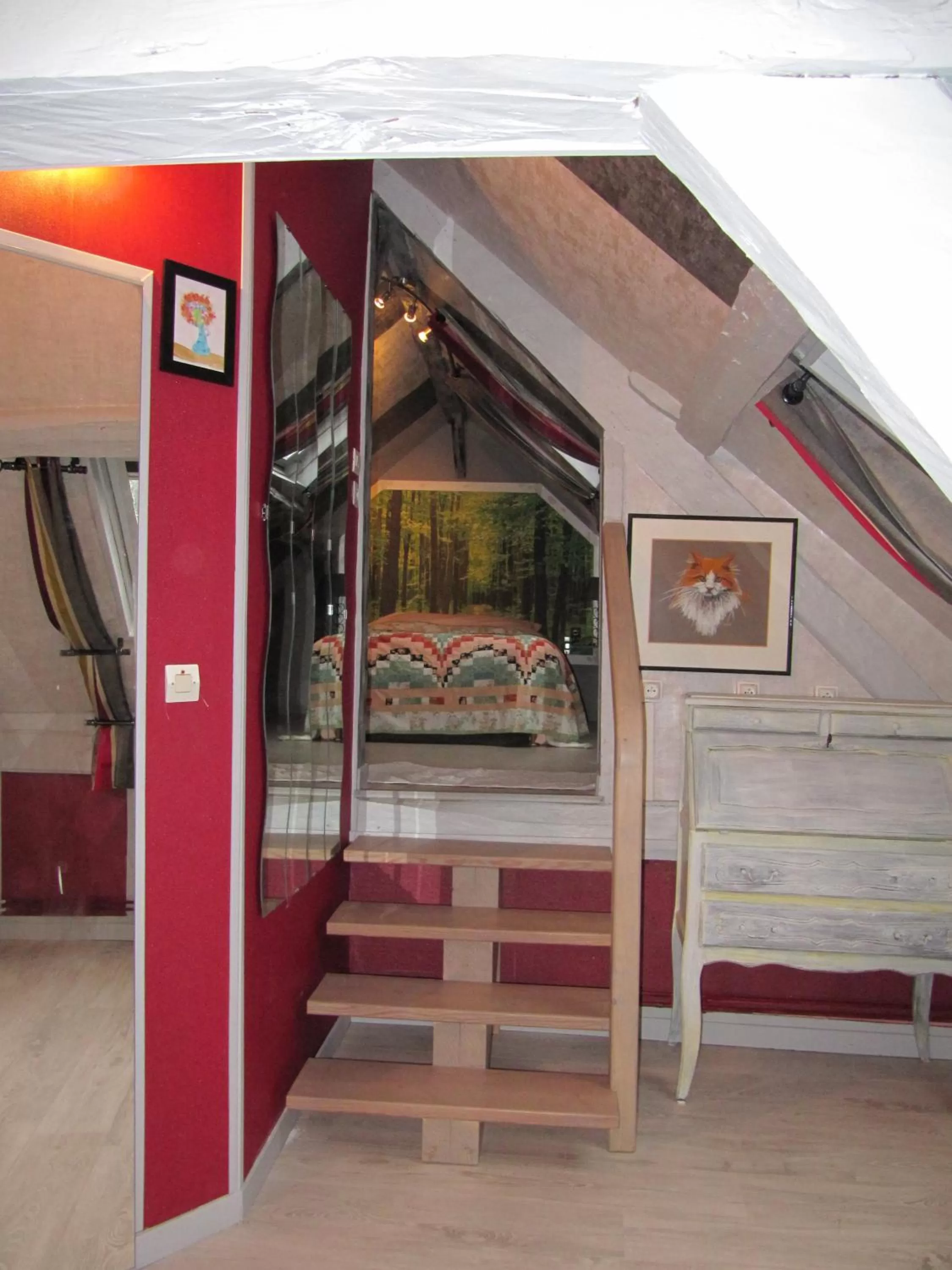 Bed in La Roseraie du Prieure