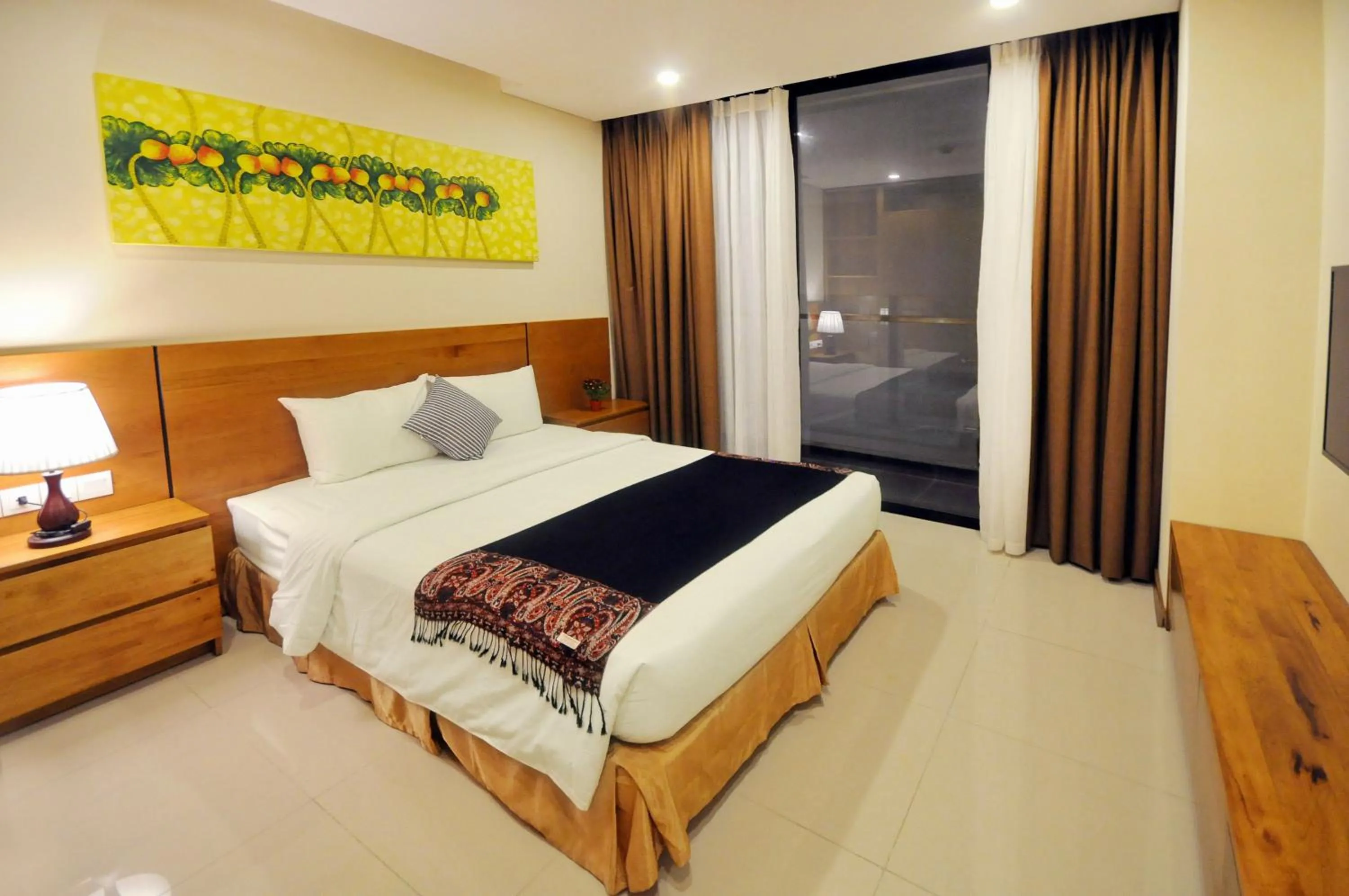 Bed in Holi Beach Hotel & Apartments