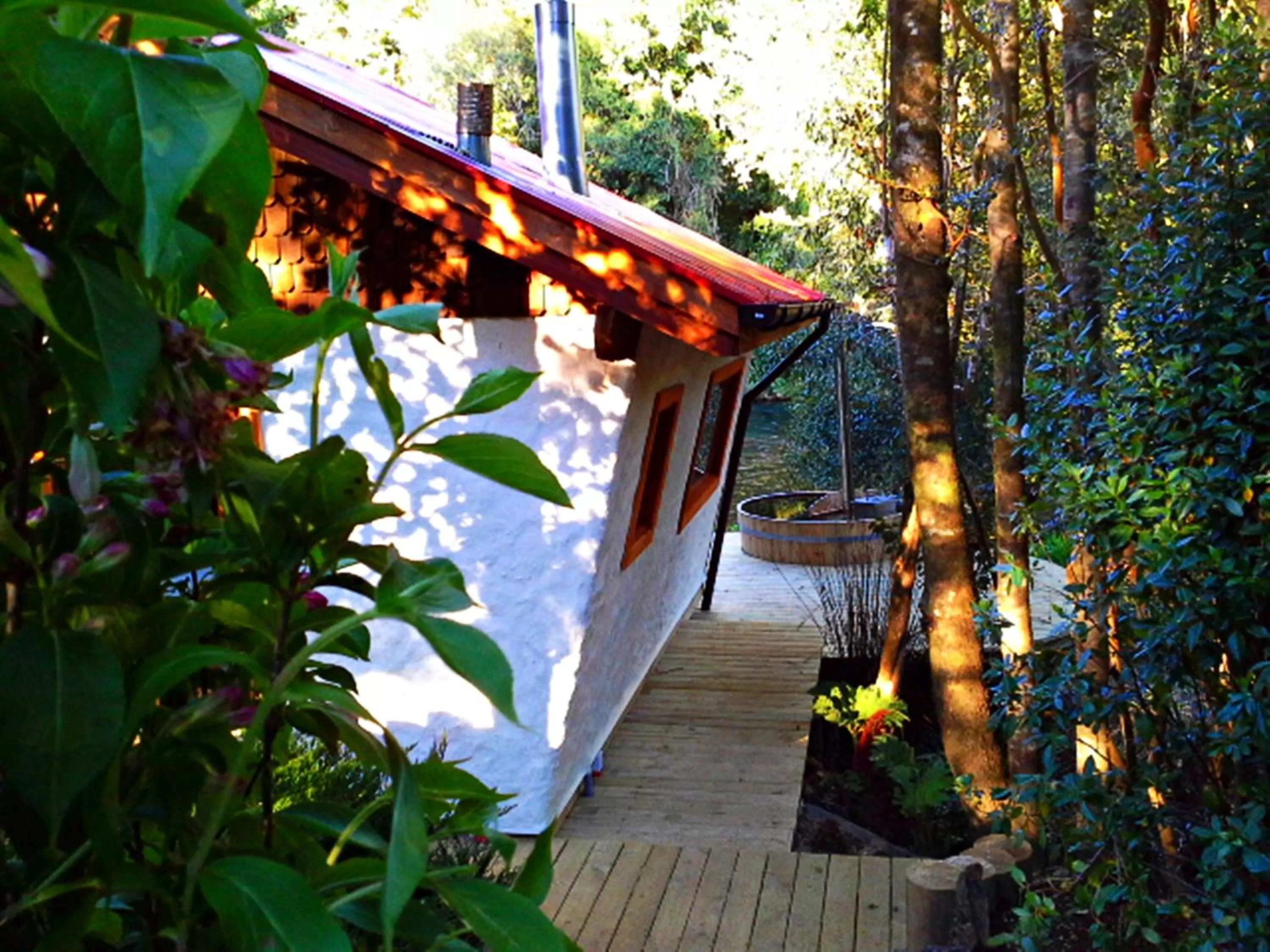 Facade/entrance, Property Building in Hotel Salto del Carileufu