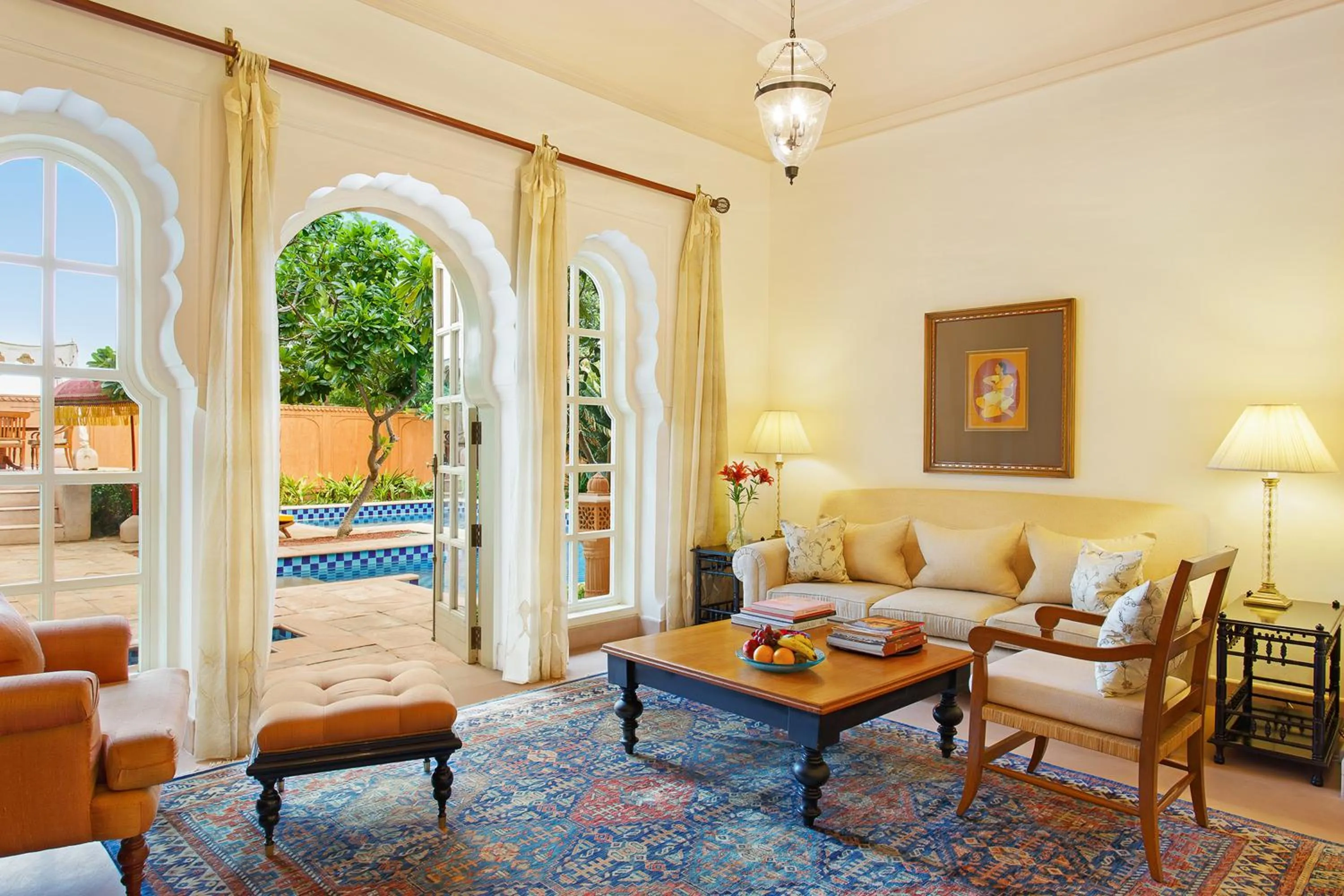 Living room in The Oberoi Rajvilas Jaipur