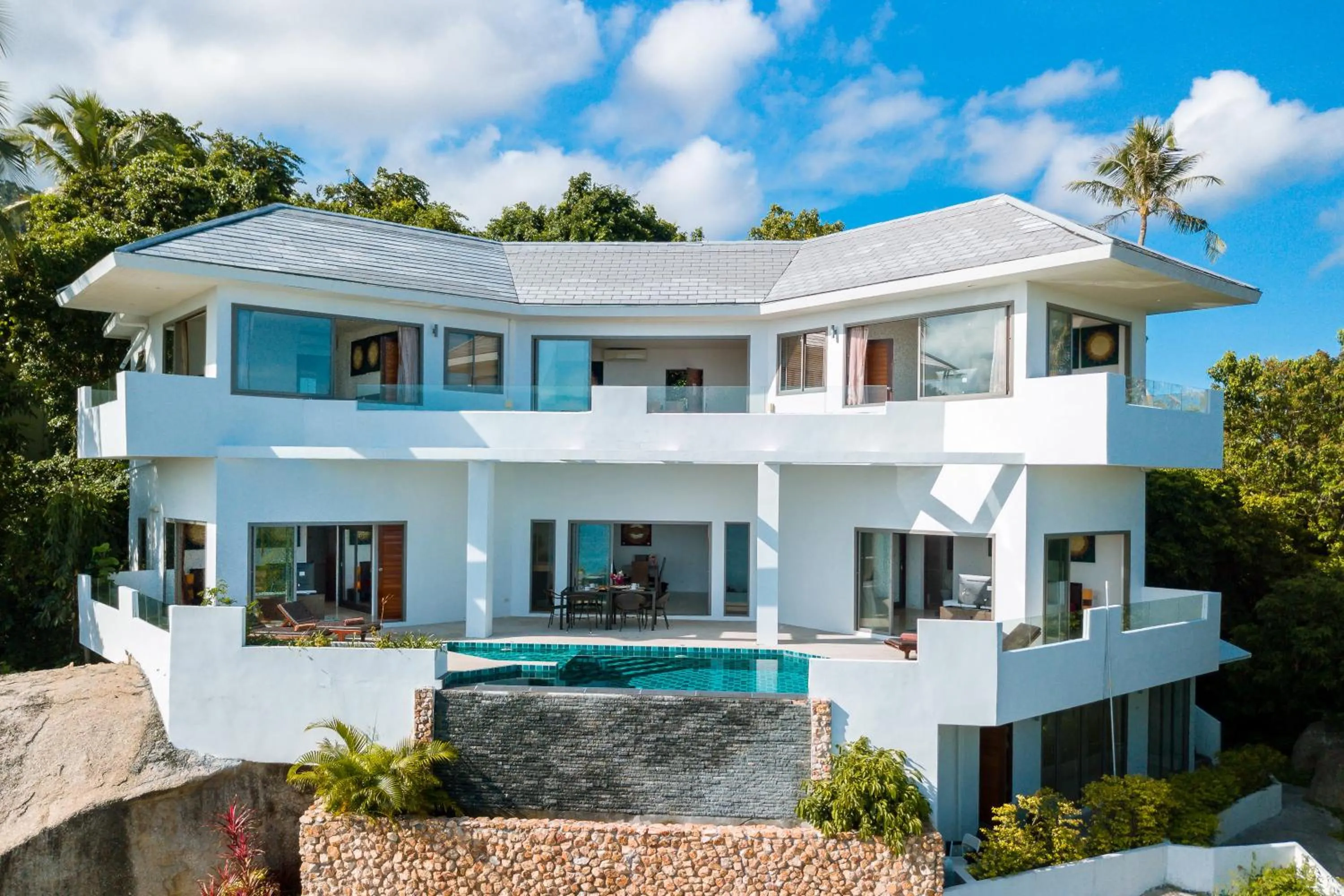 Bird's eye view in Tropical Sea View Residence