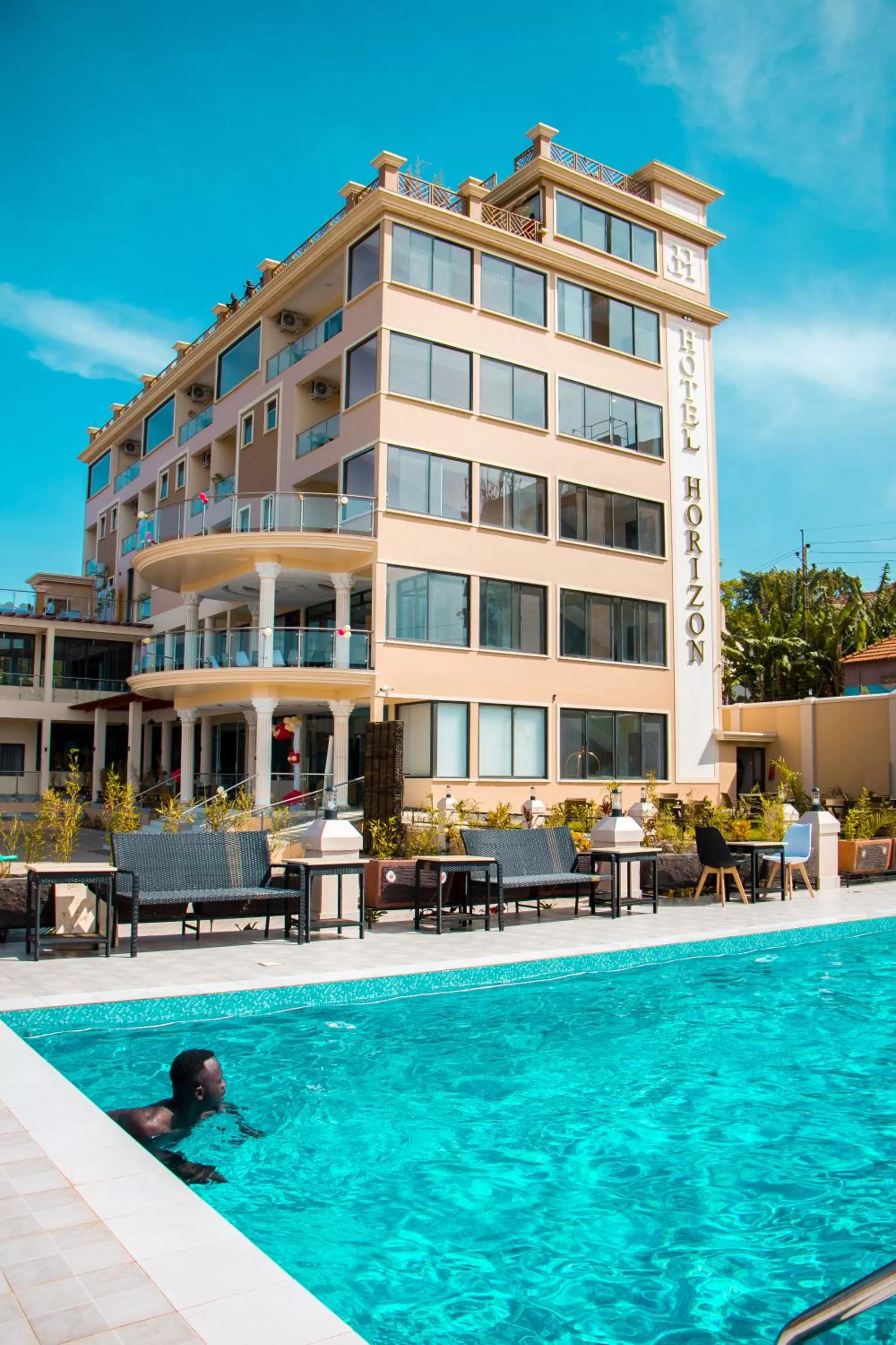 Property building in Hotel Horizon Entebbe