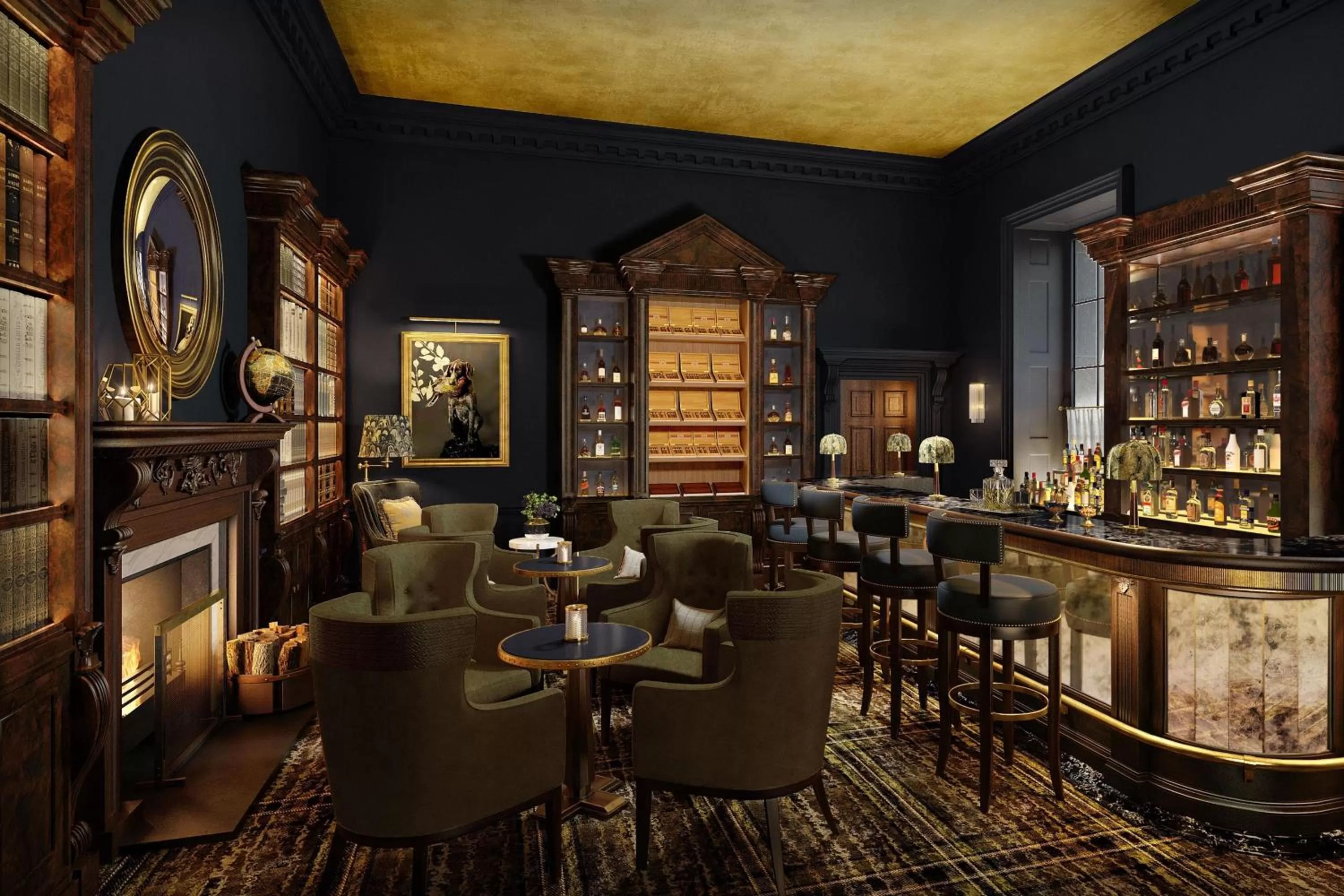 Lounge or bar in The Langley, a Luxury Collection Hotel, Buckinghamshire