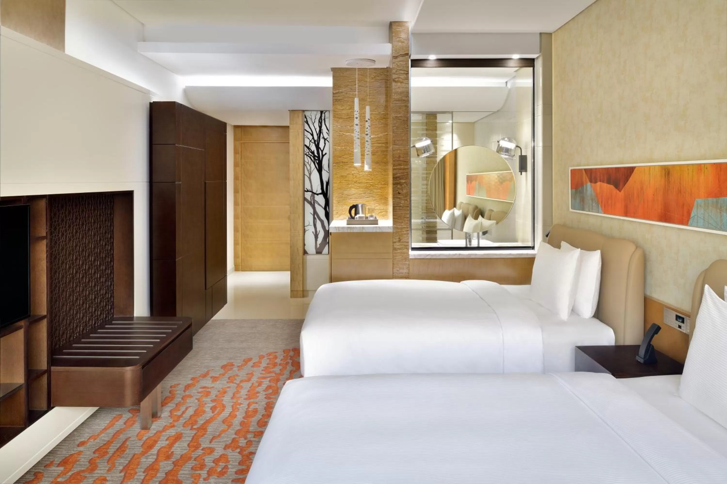 Photo of the whole room, Bed in Crowne Plaza Dubai Marina by IHG