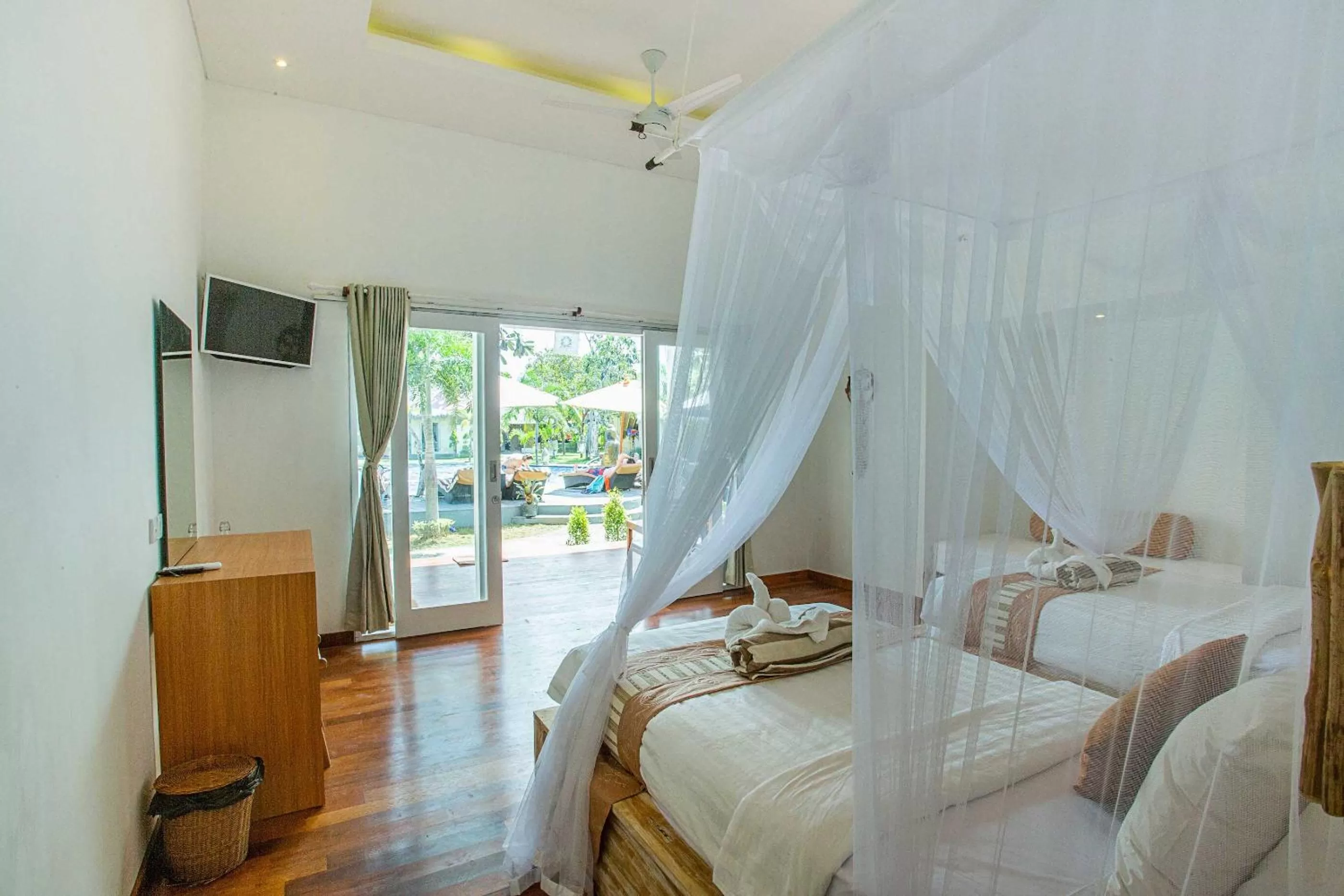 Bed in Sanghyang Bay Villas