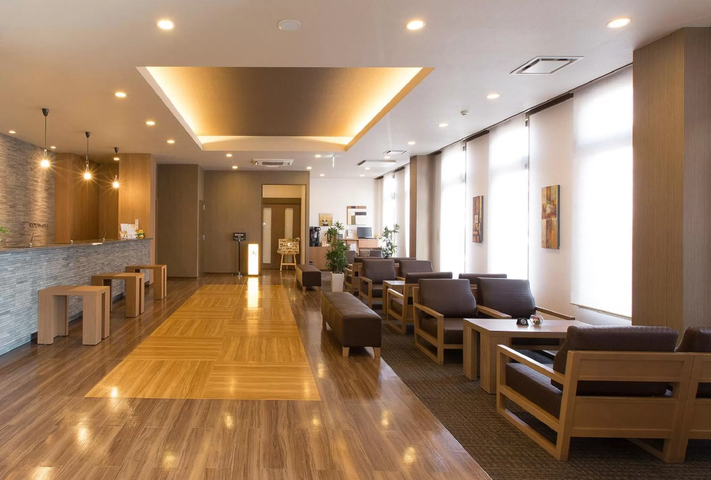 Lobby or reception in Hotel Route-Inn Higashiomi Yokaichi Ekimae