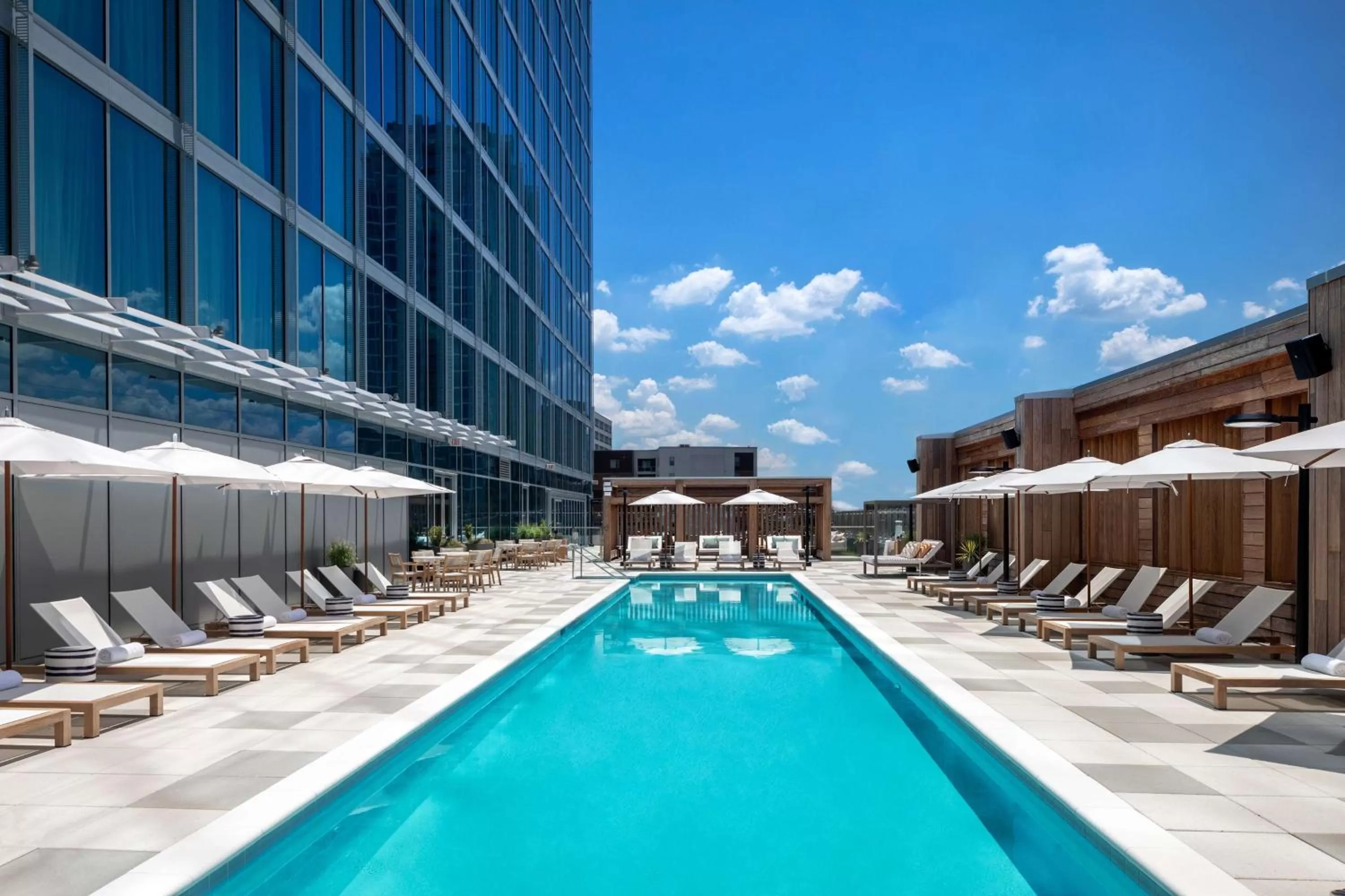 Pool view in Conrad Nashville