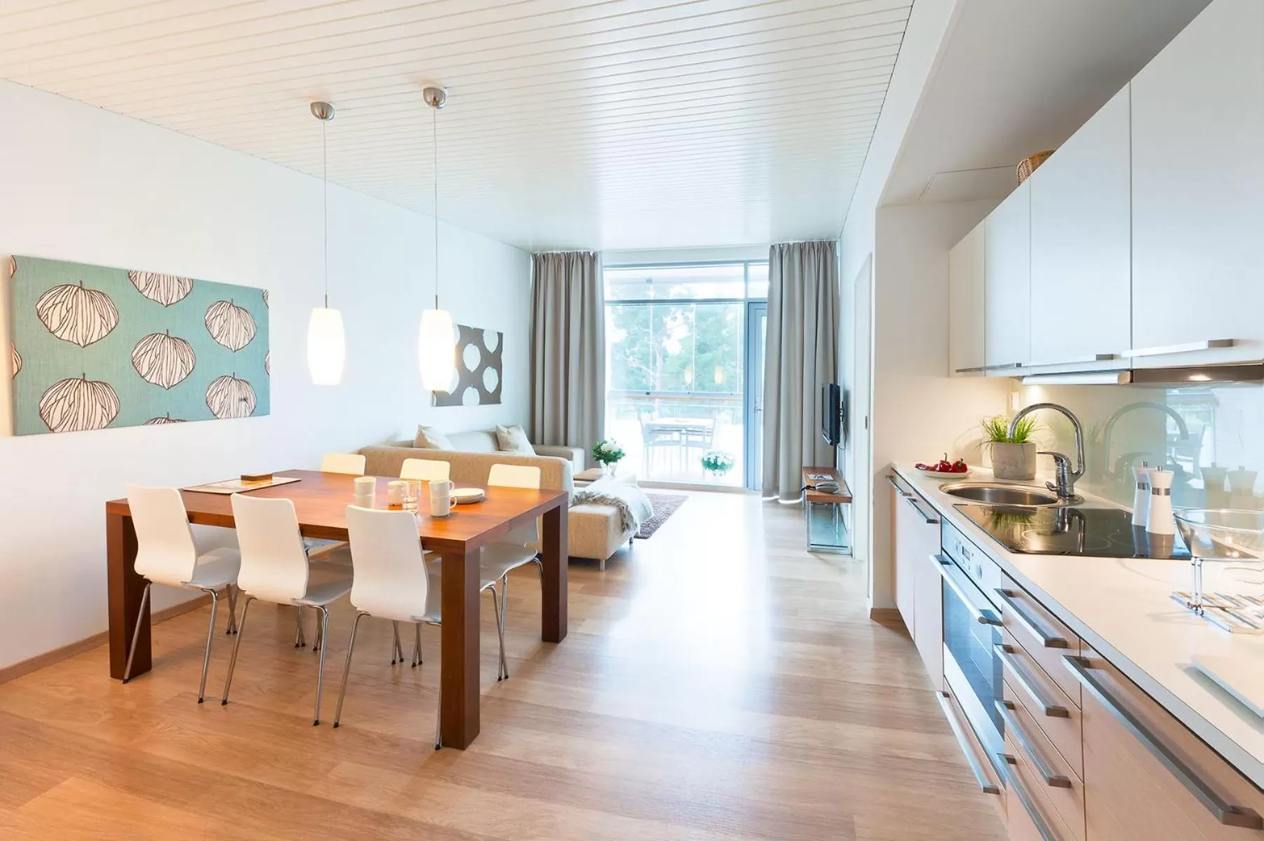 Kitchen or kitchenette in Kultaranta Resort