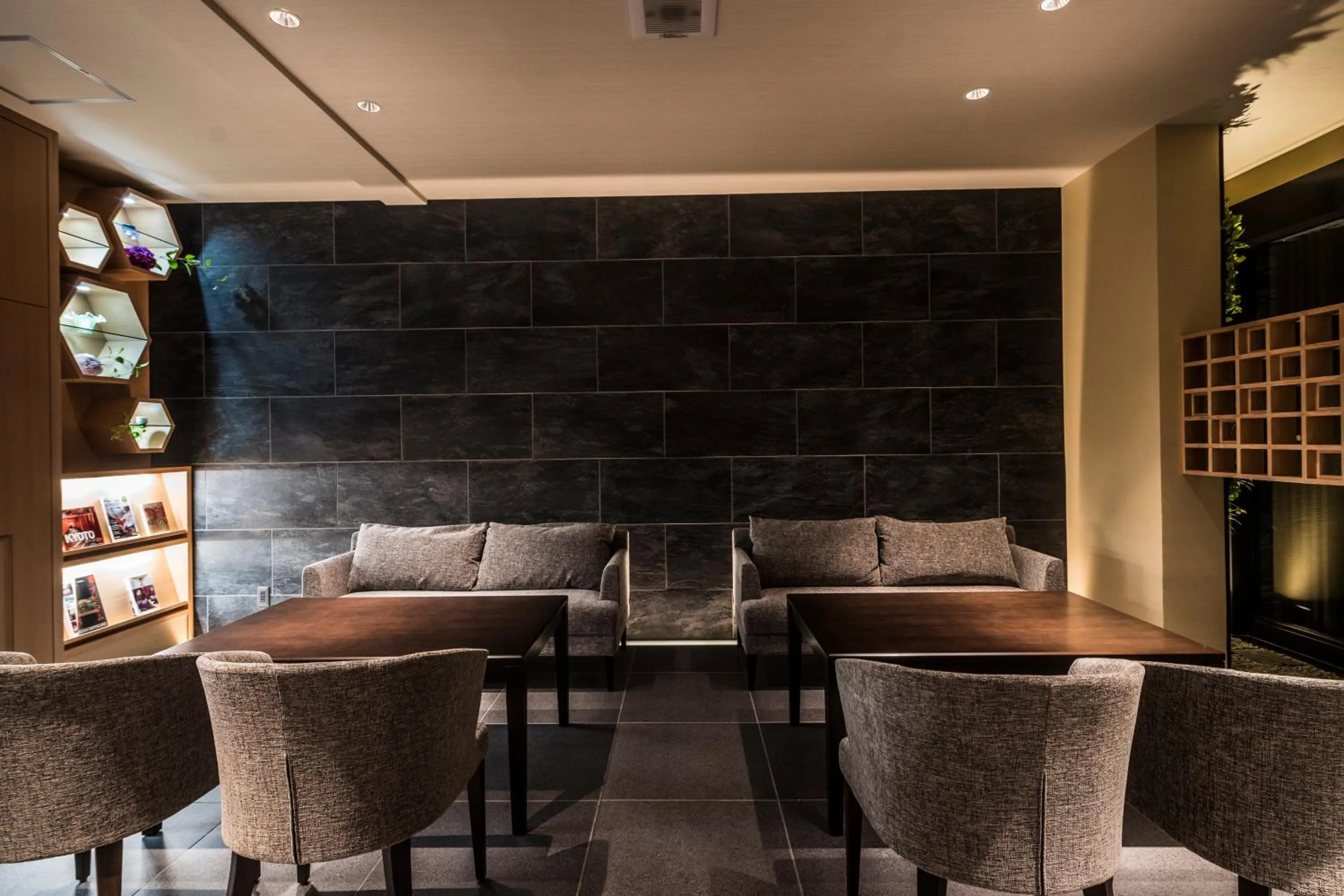 Seating area in Kyoto Shinmachi Rokkaku Hotel grandereverie
