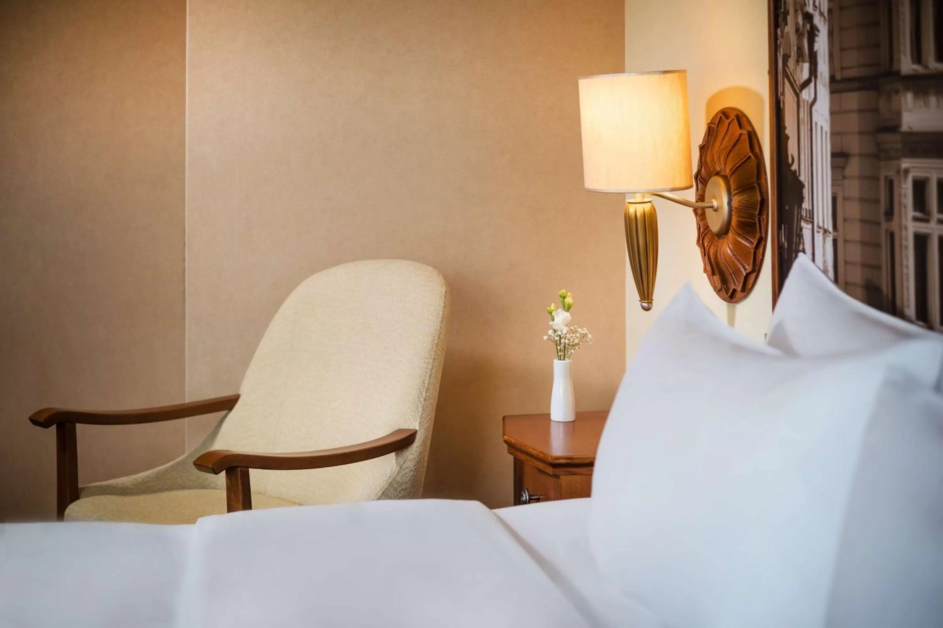 Bedroom, Bed in Lindner Hotel Prague Castle, part of JdV by Hyatt