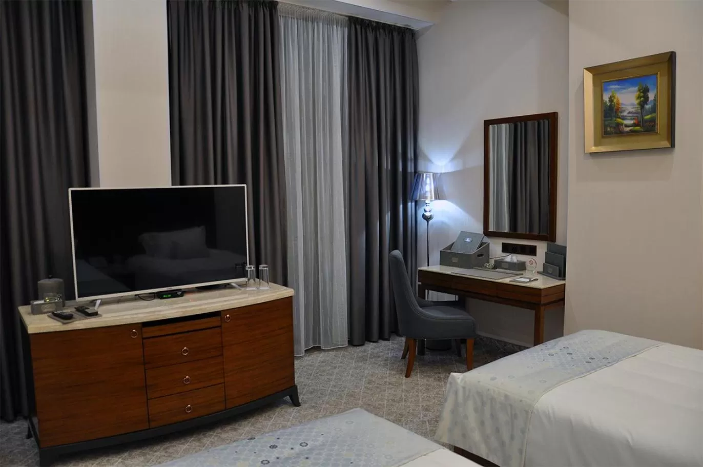 Bed in Parliament Palace Hotel