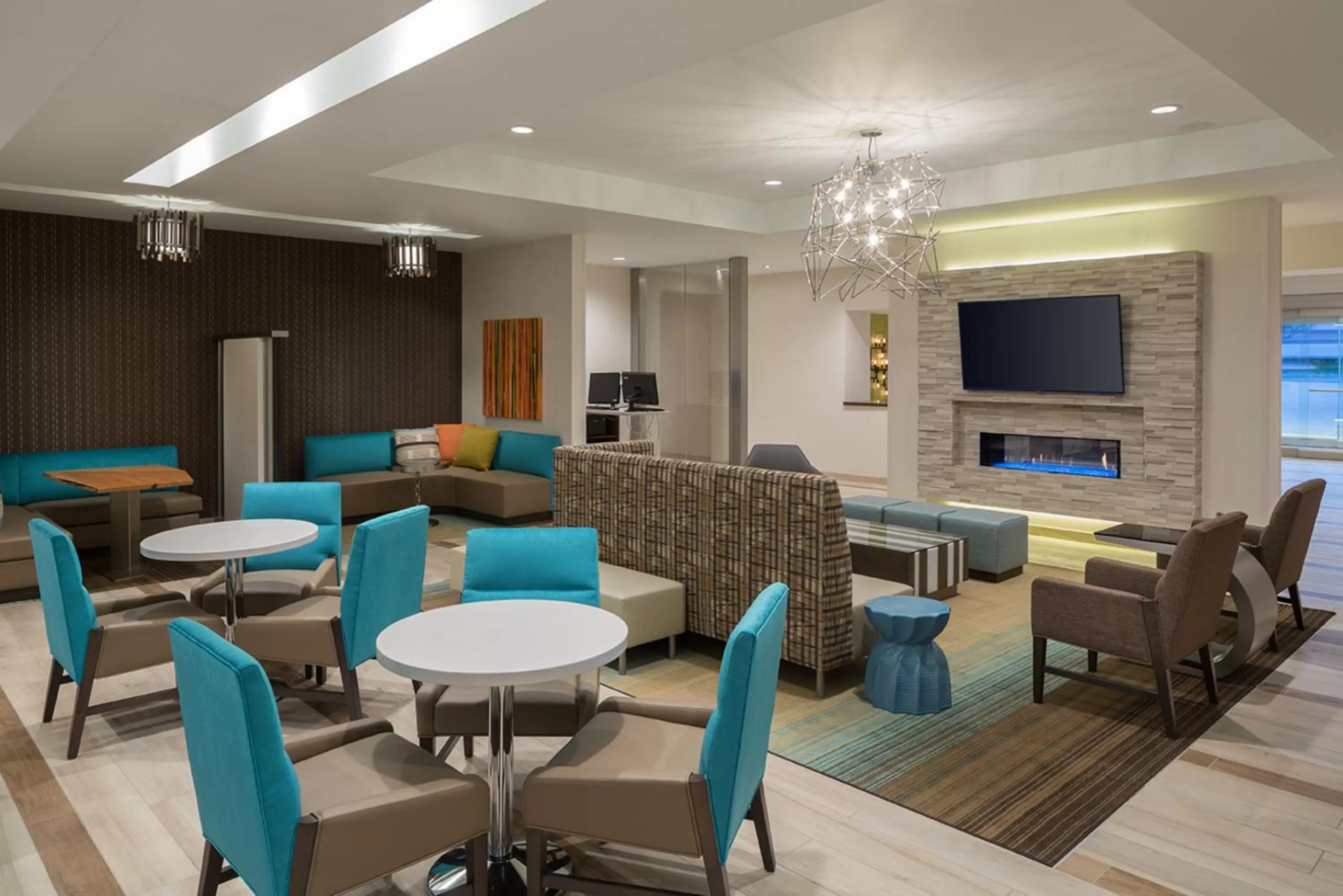 Lounge or bar in Residence Inn by Marriott Ontario Rancho Cucamonga