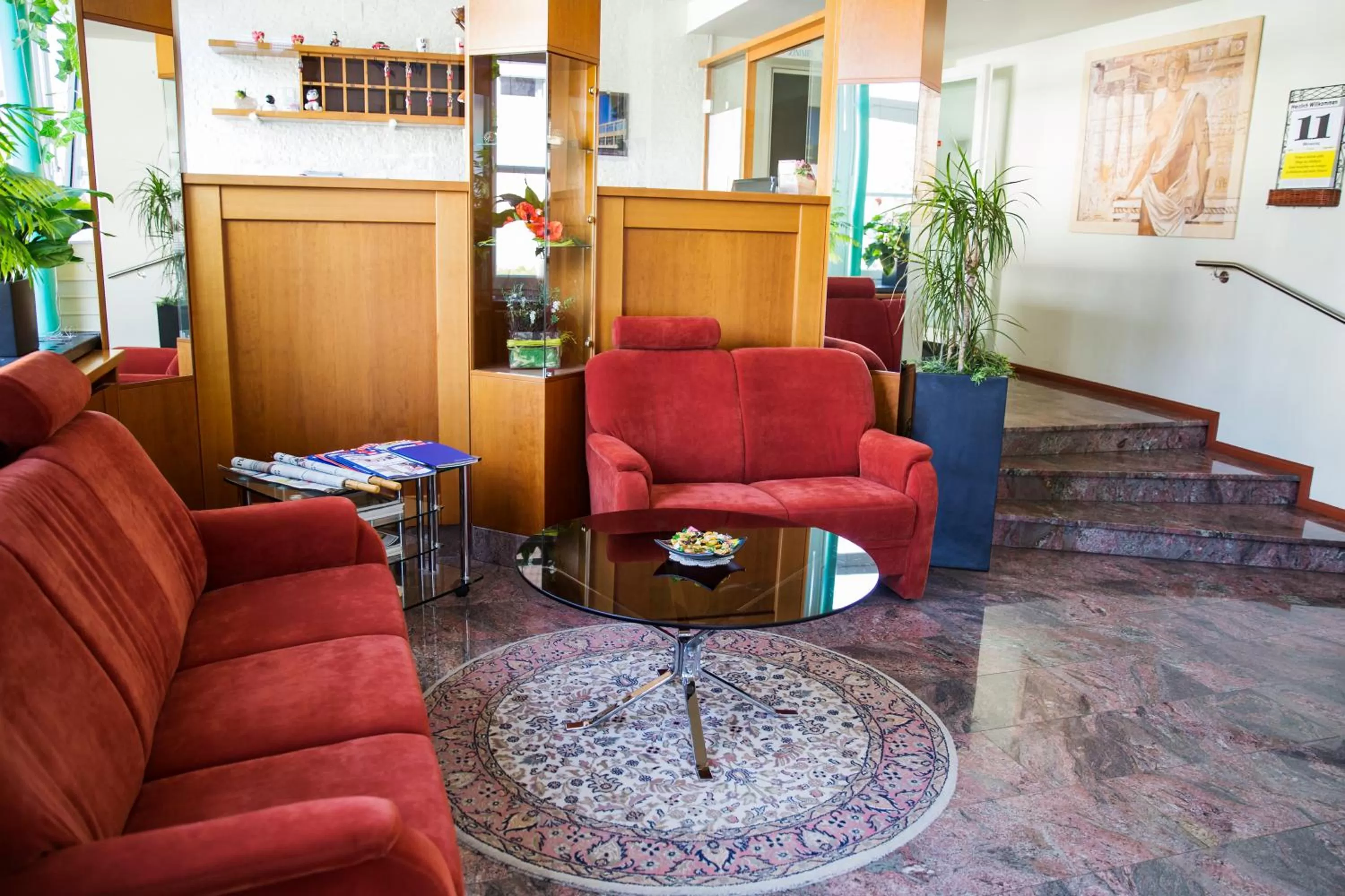 Lobby or reception in Hotel am Römerplatz