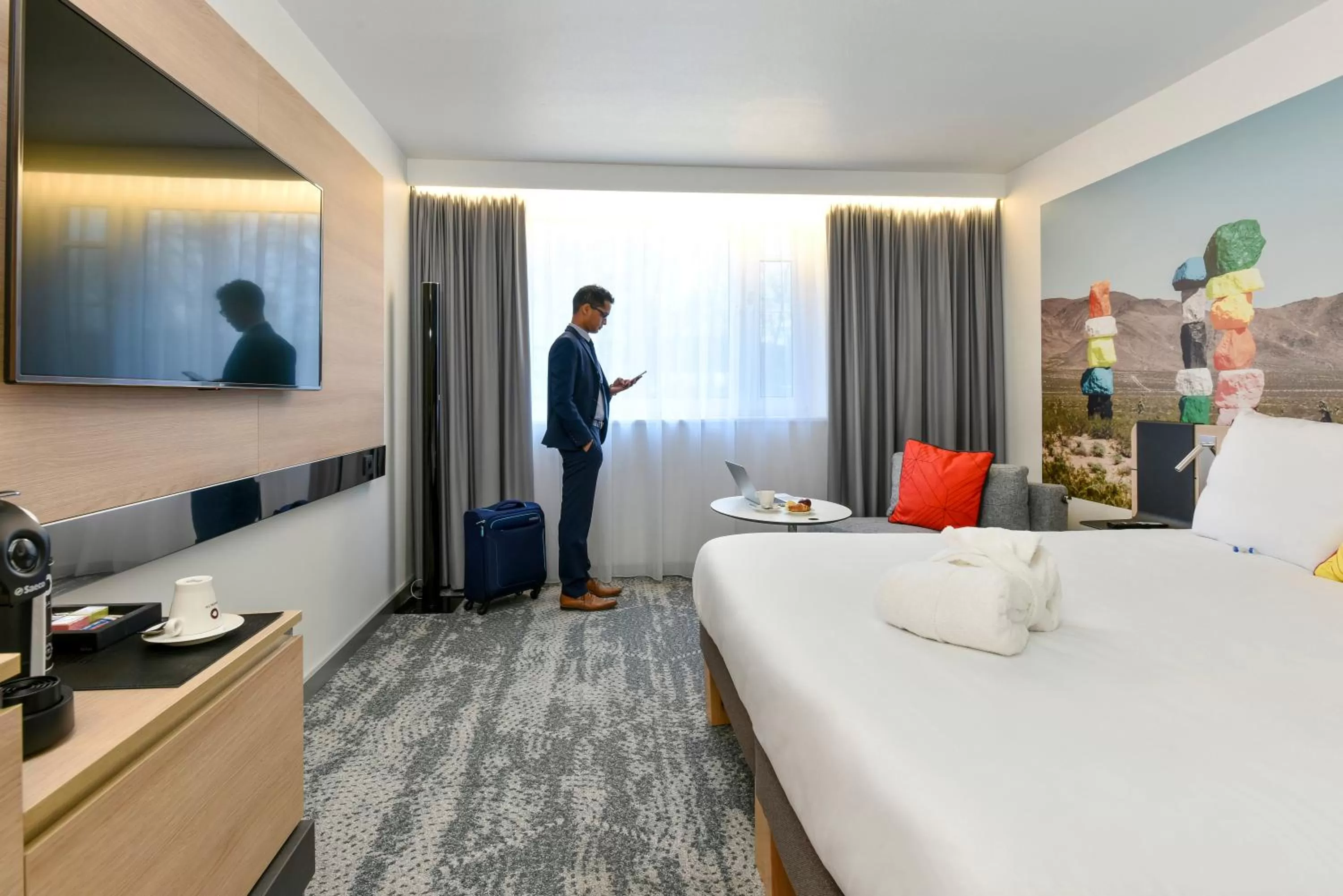Photo of the whole room, Bed in Novotel Wavre Brussels East