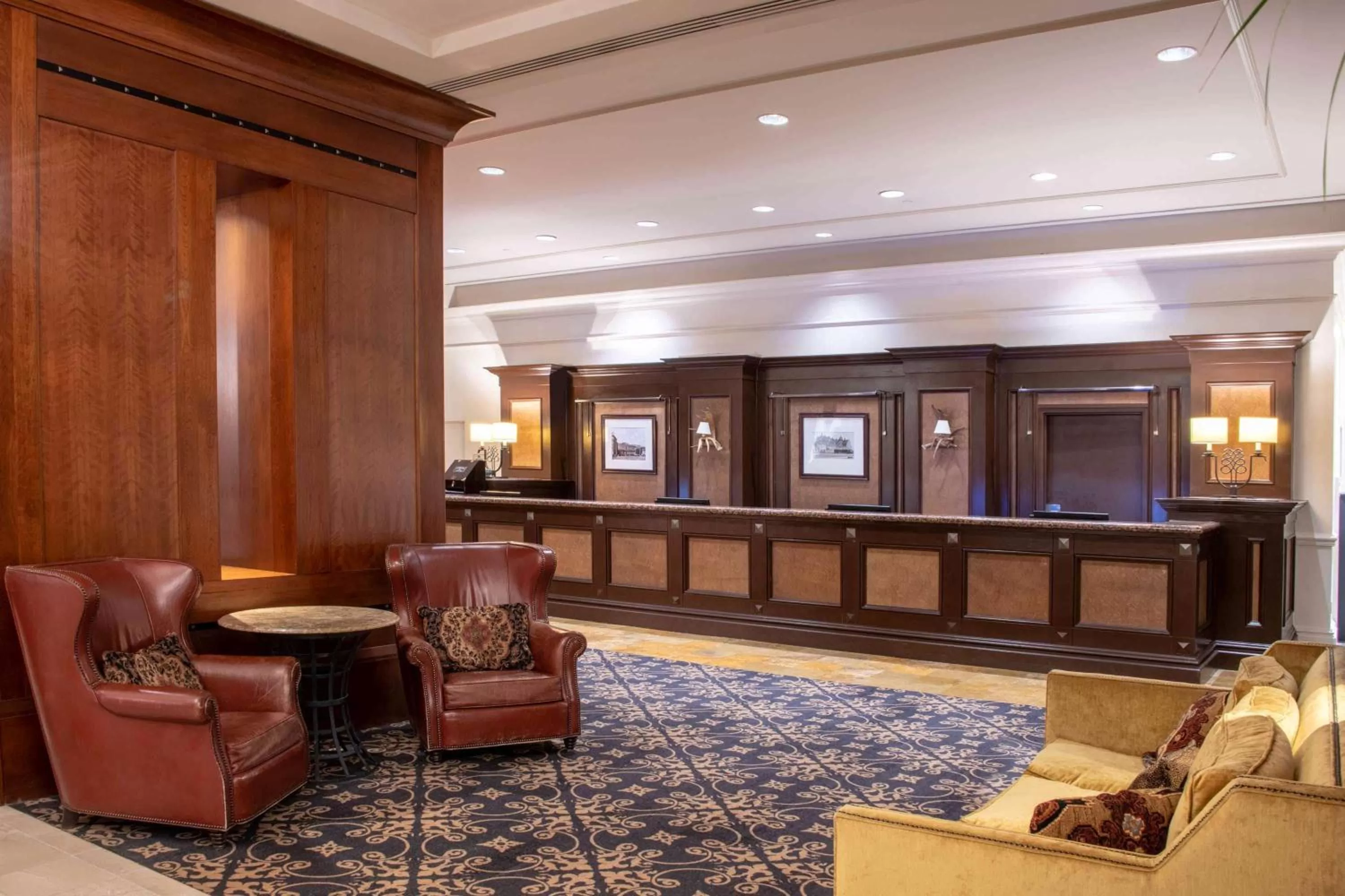 Lobby or reception in The Antlers, a Wyndham Hotel