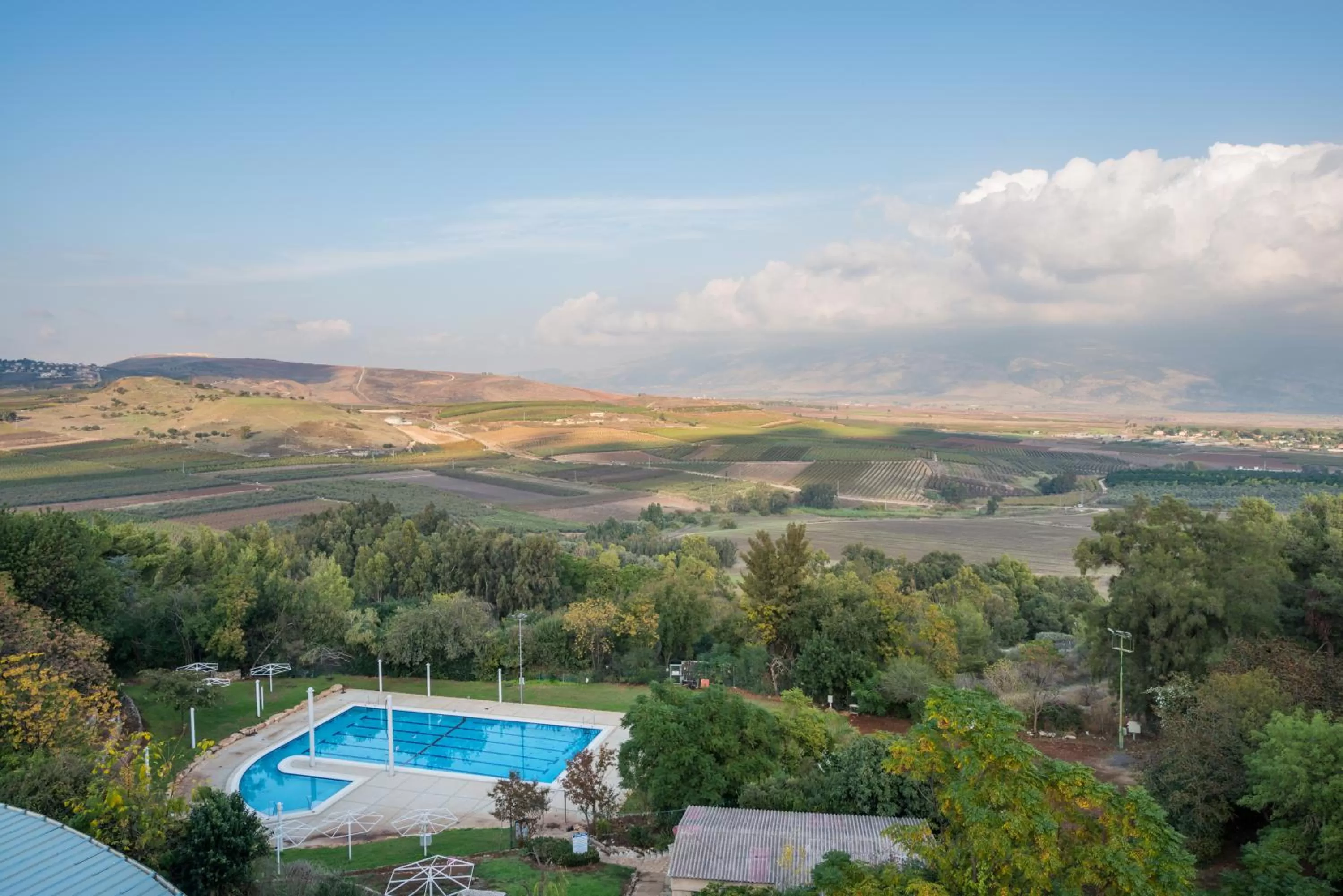 Bird's eye view in Kfar Giladi Hotel