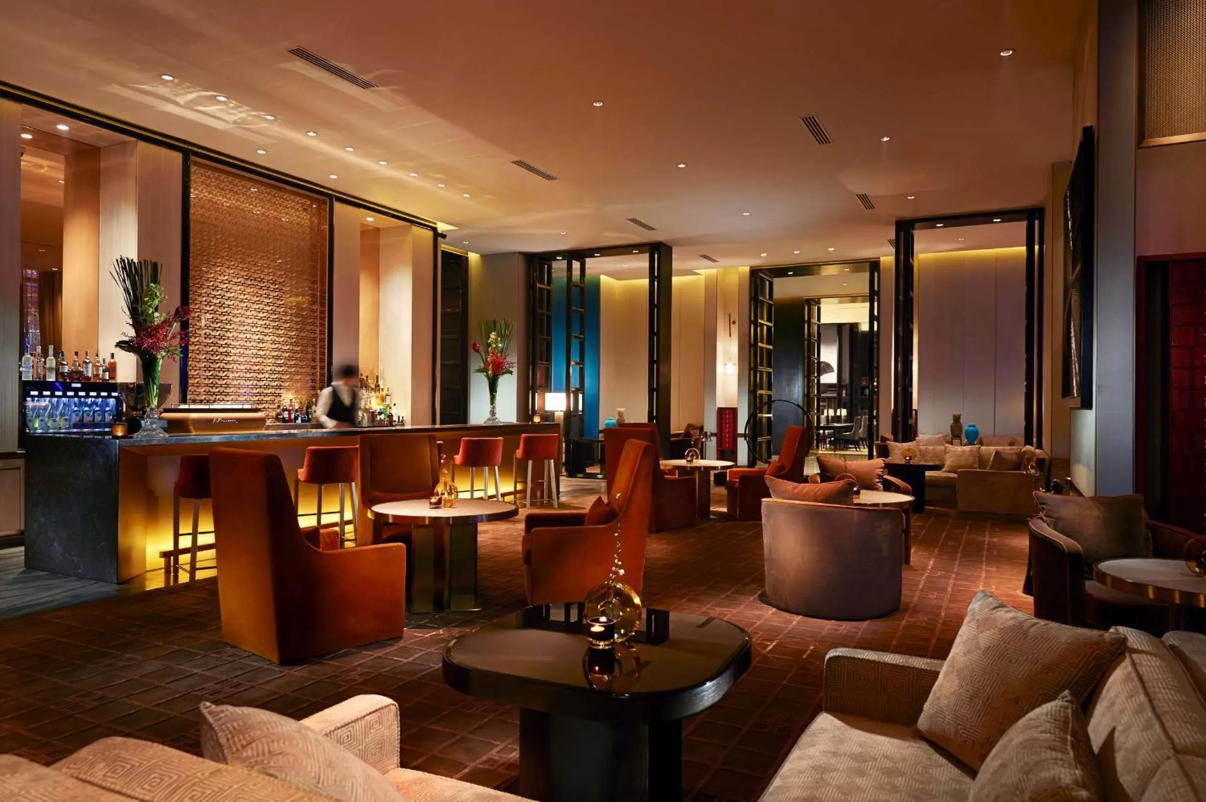 Lounge or bar in Waldorf Astoria Beijing