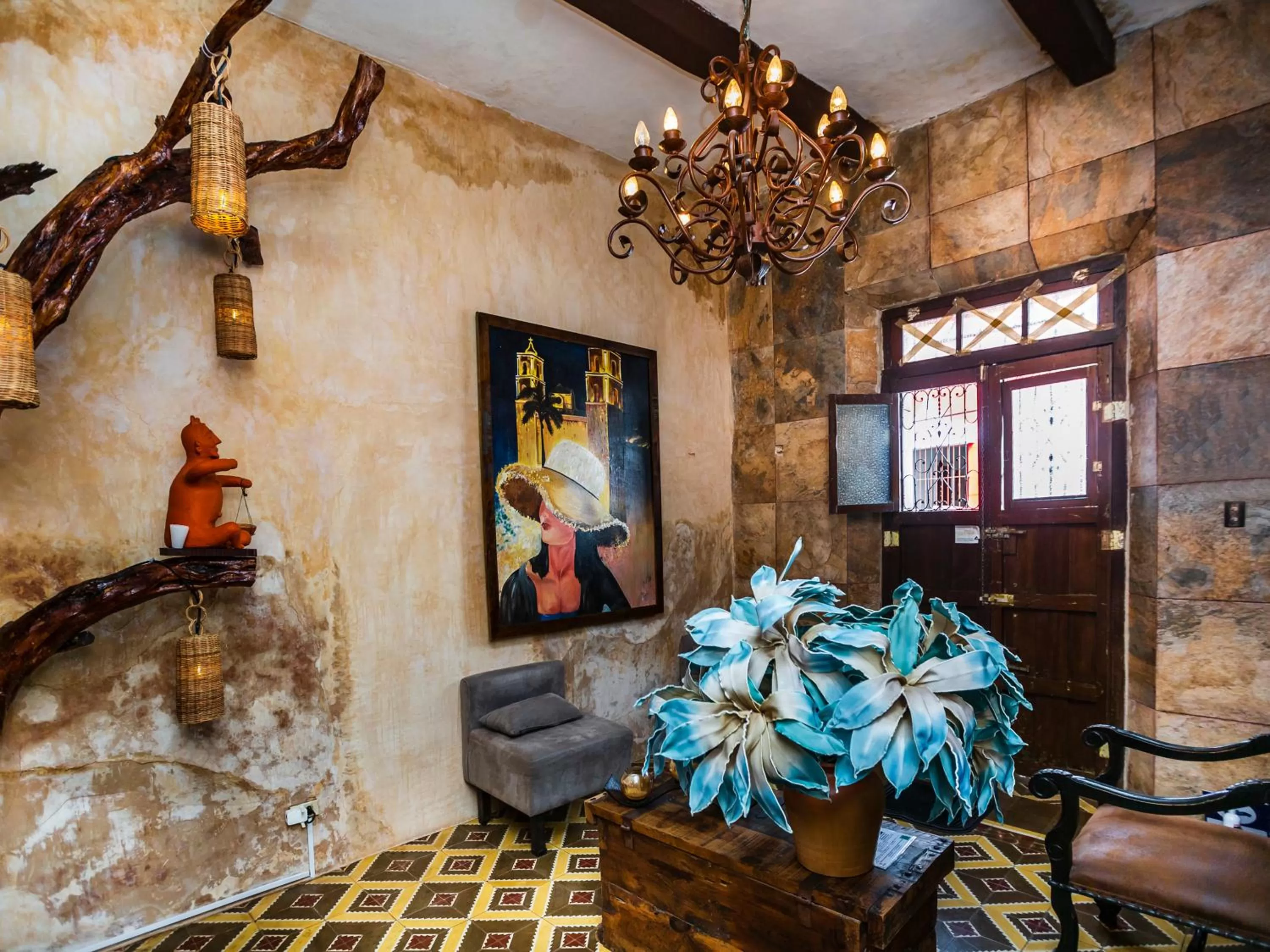 Lobby or reception in Casa Aluxes Hotel