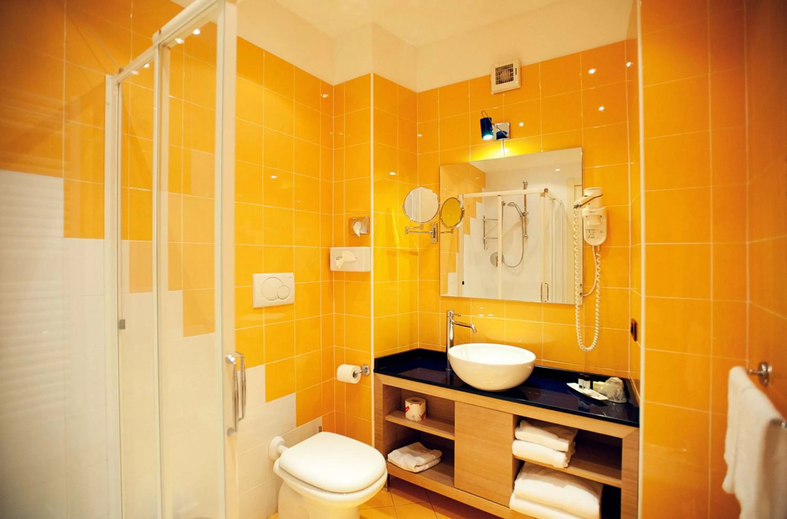 Shower in Best Western Hotel Piemontese