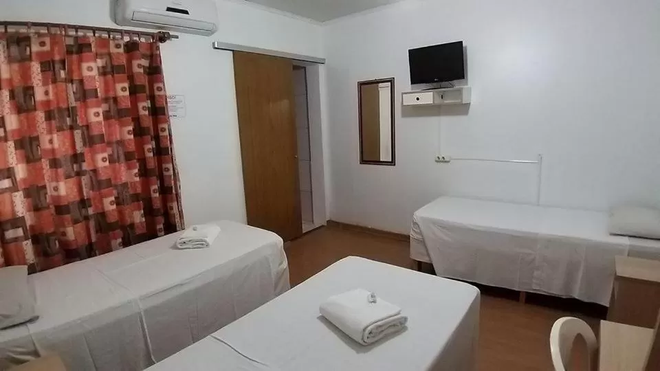 Bed in Hotel Pousada Sinos