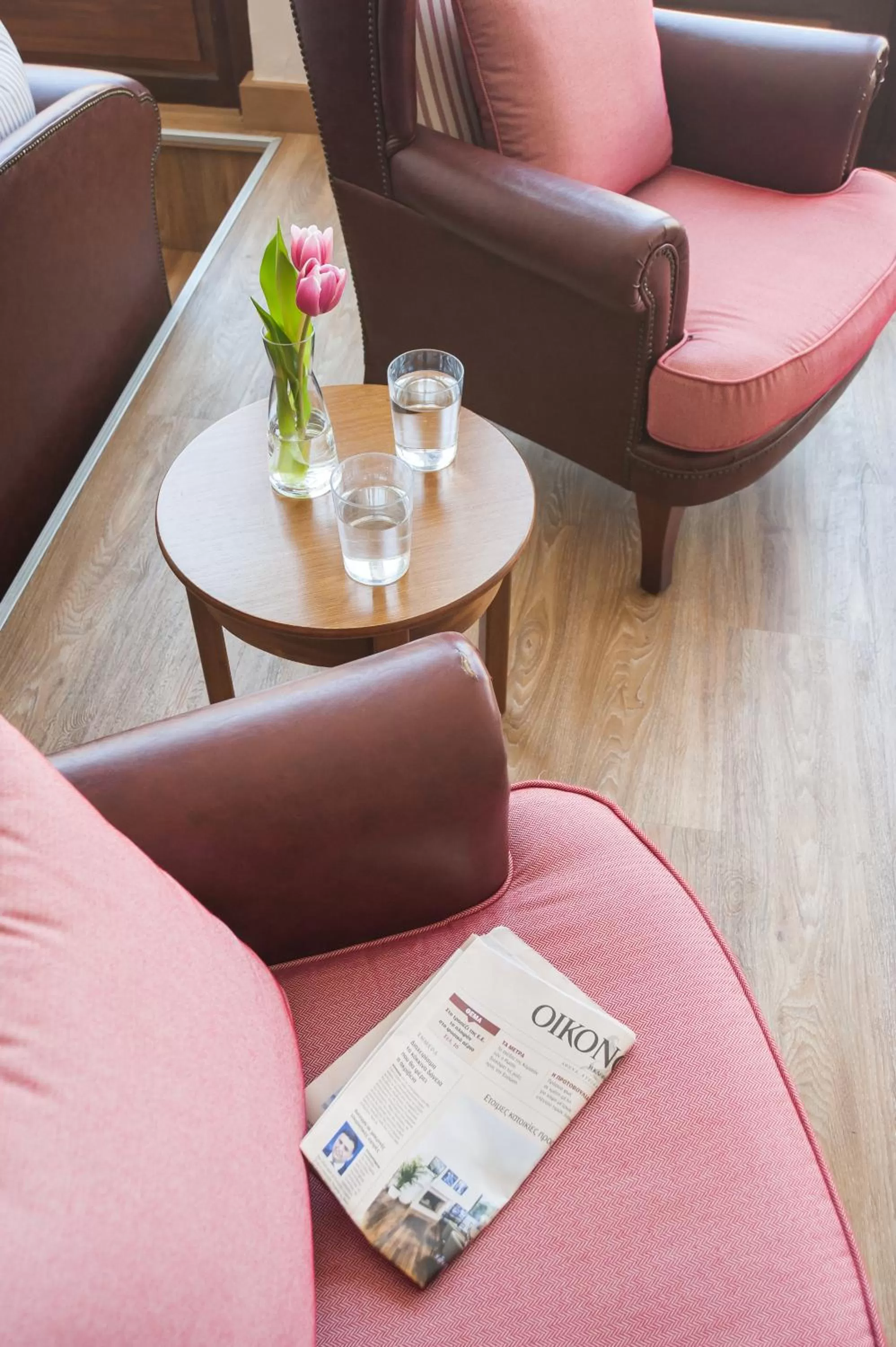 Seating area in Fedriades Delphi Hotel