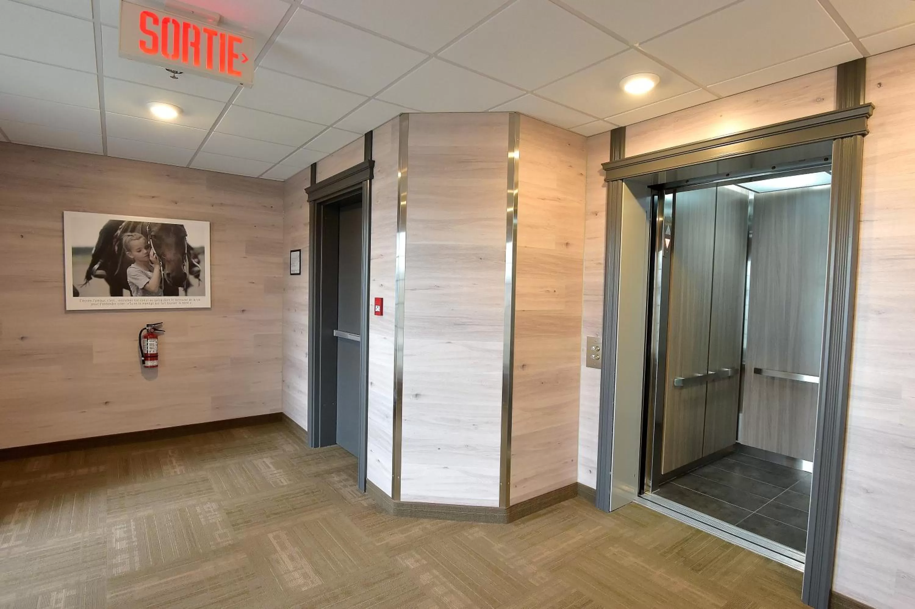 elevator in Hôtel et Pavillons Le Petit Manoir du Casino