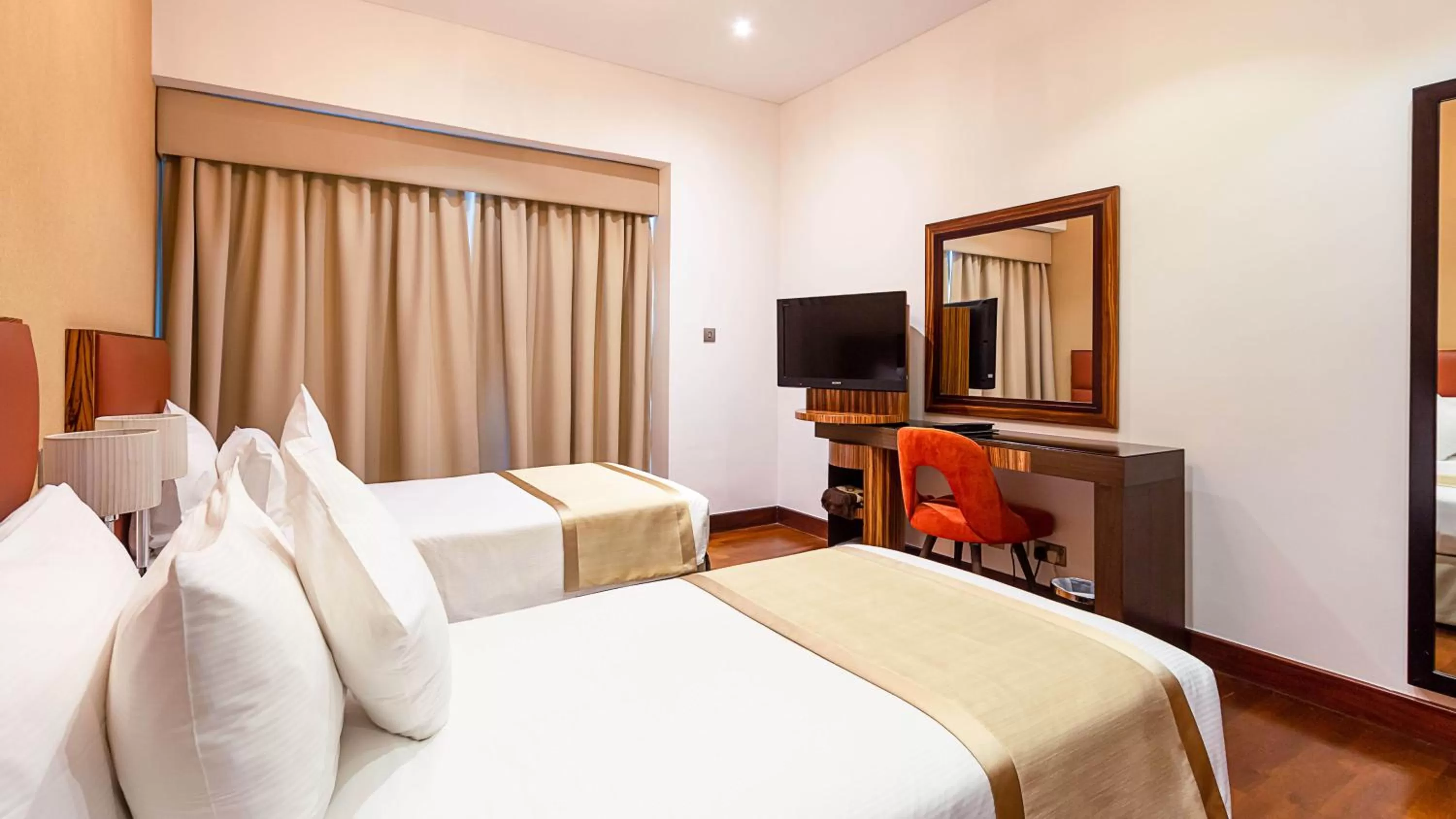 Bed in City Premiere Hotel Apartments - Dubai