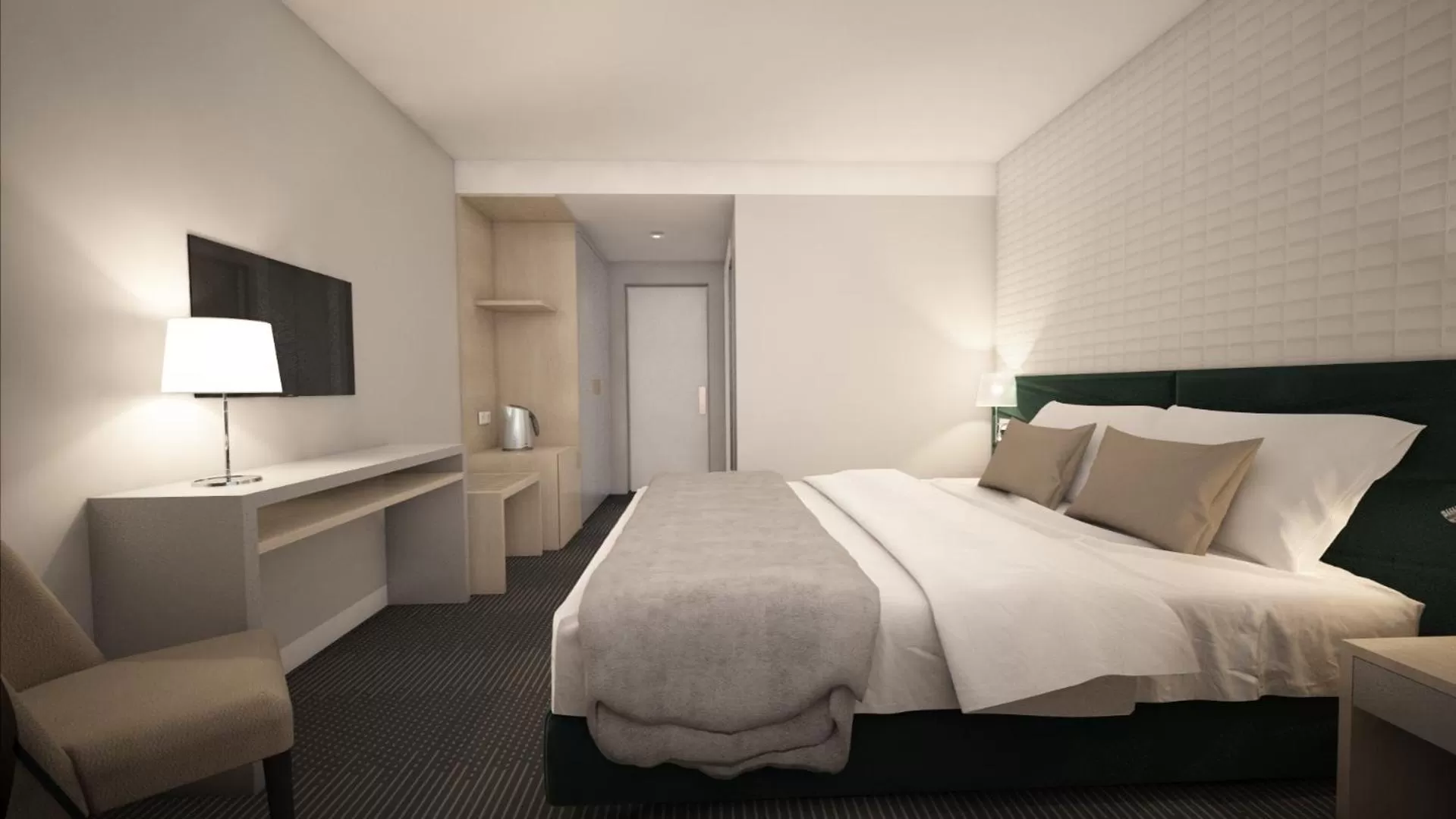 Bedroom, Bed in Masa Hotel 5 de Outubro