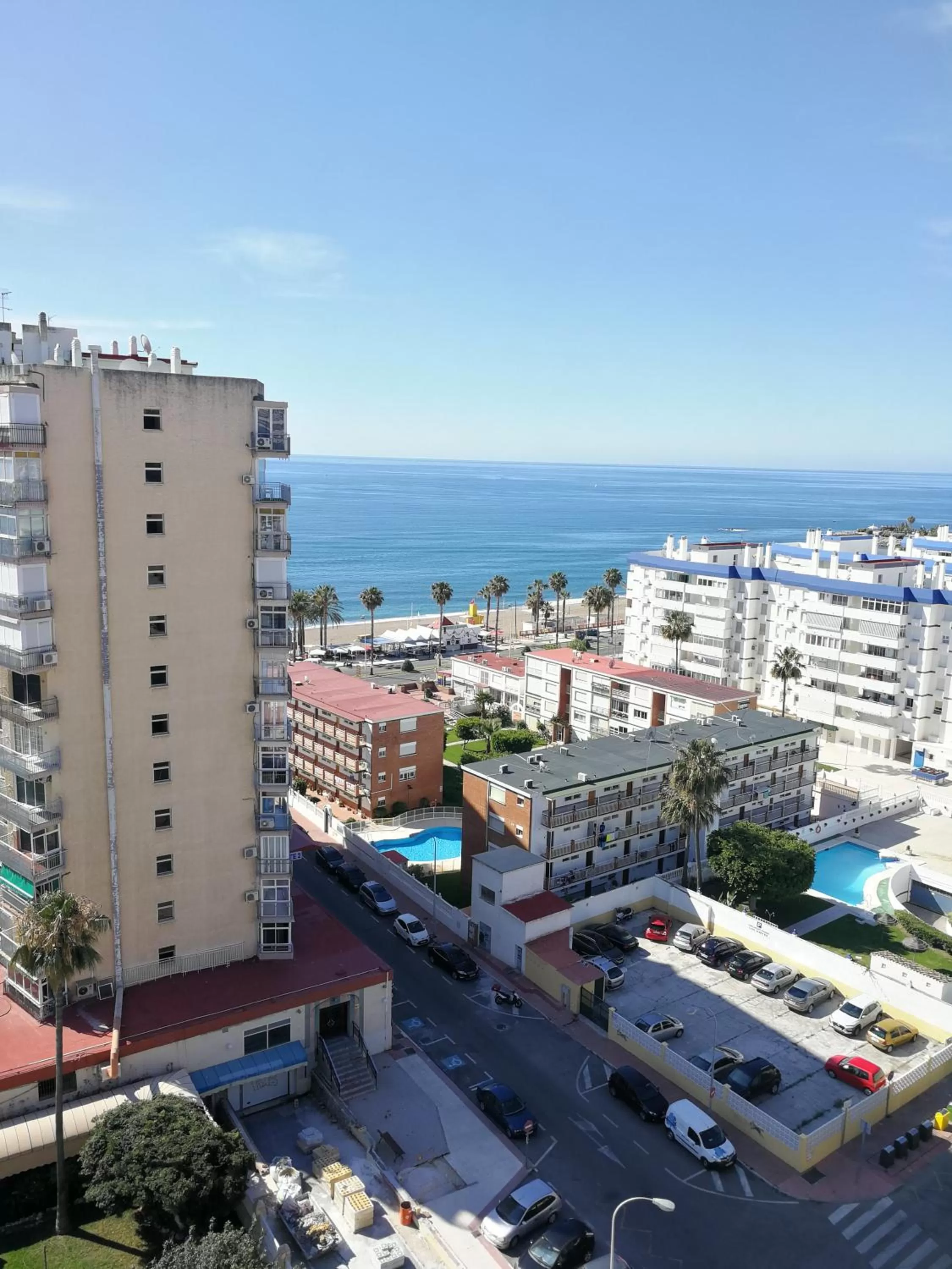 Bird's-eye View in Benalmadena ,apartamento-Estudio primera Línea de Playa