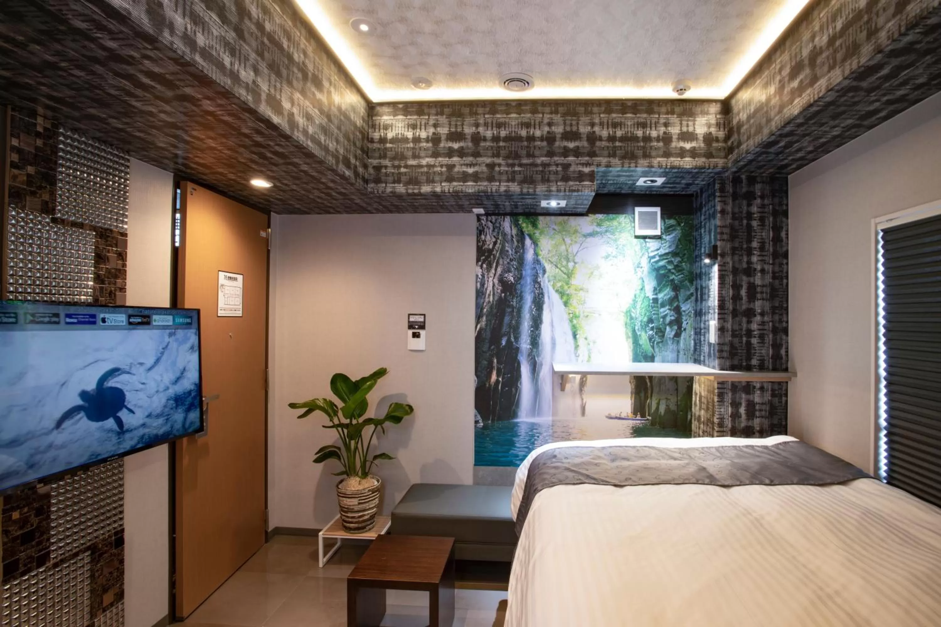 Bed in Hotel Xcell Hiroshima Nagarekawa