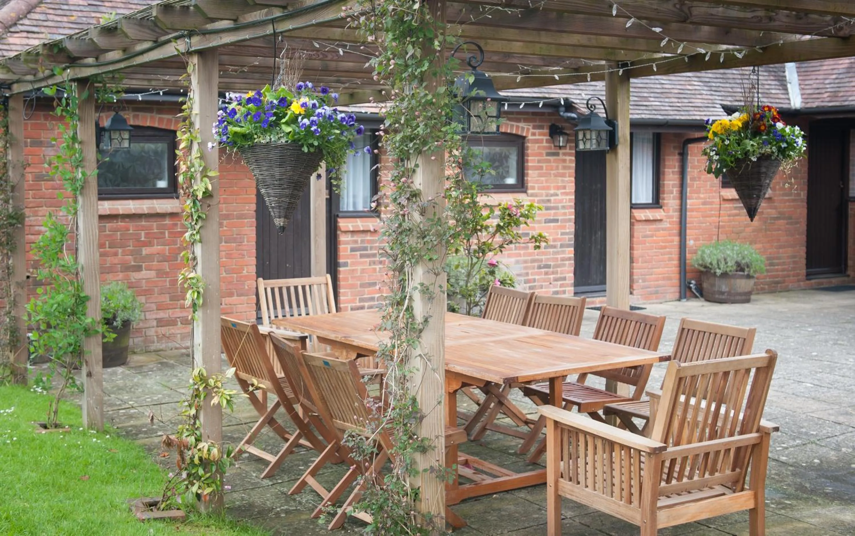 Patio in The Langton Arms