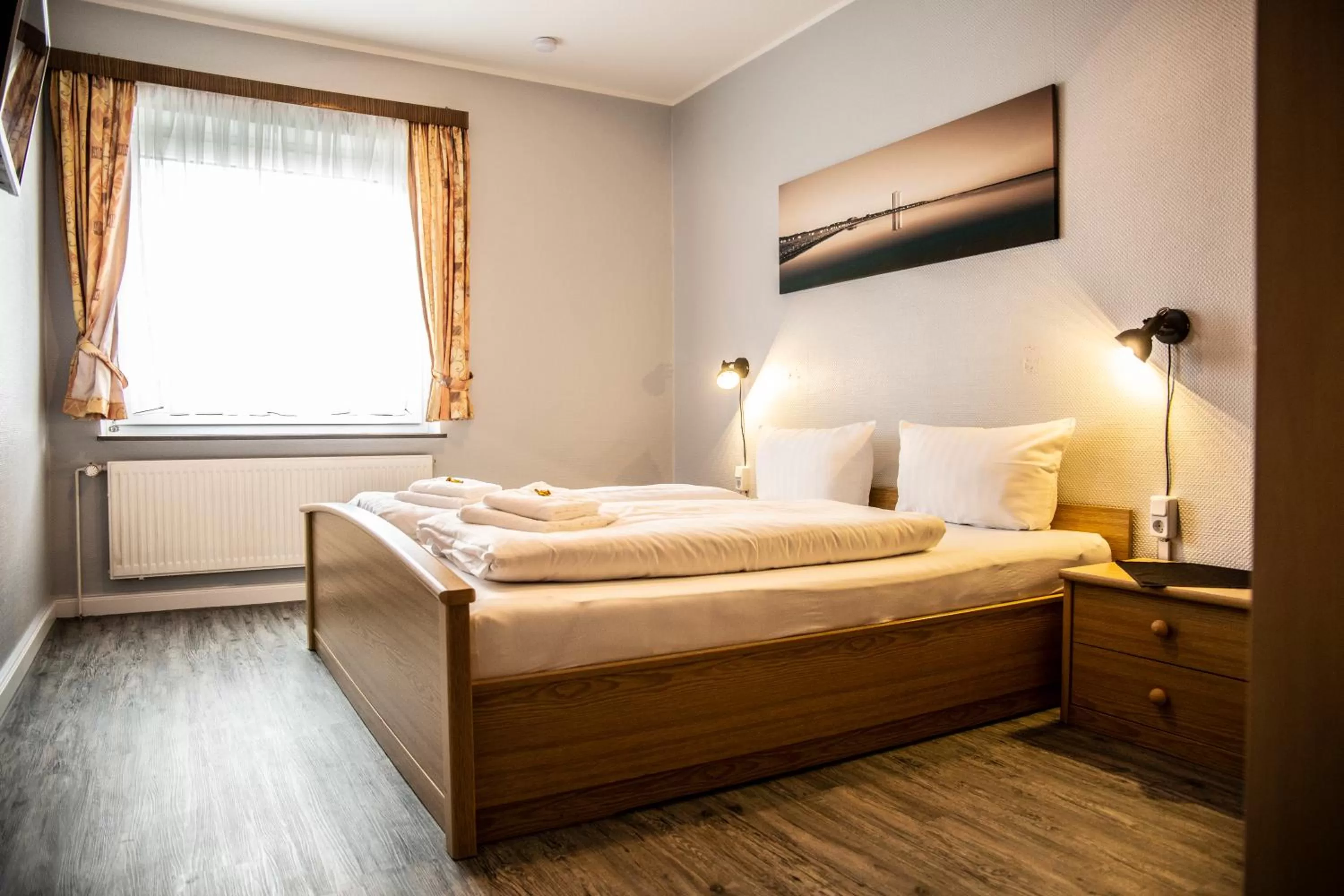 Bed in Hotel Tum Stüürmann