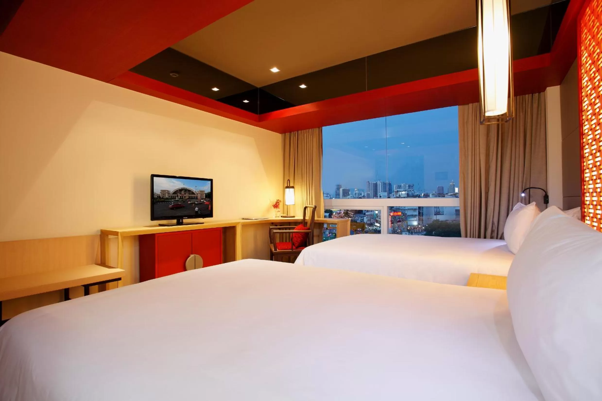City view, Bed in The Quarter Hualamphong by UHG